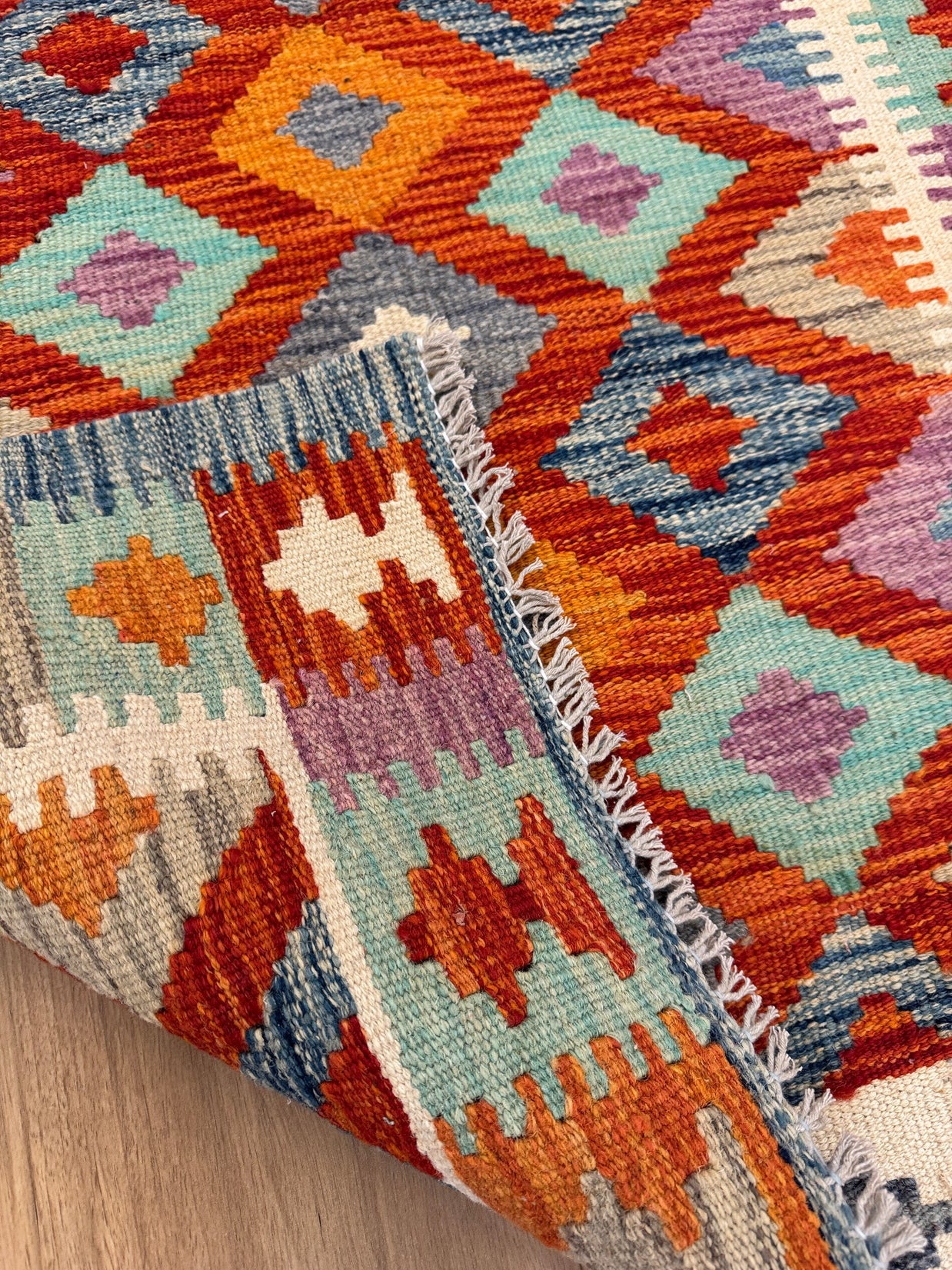 Chobi Kilim Rug - 125 cm x 80 cm