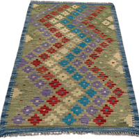 Chobi Kilim Rug - 123 cm x 82 cm