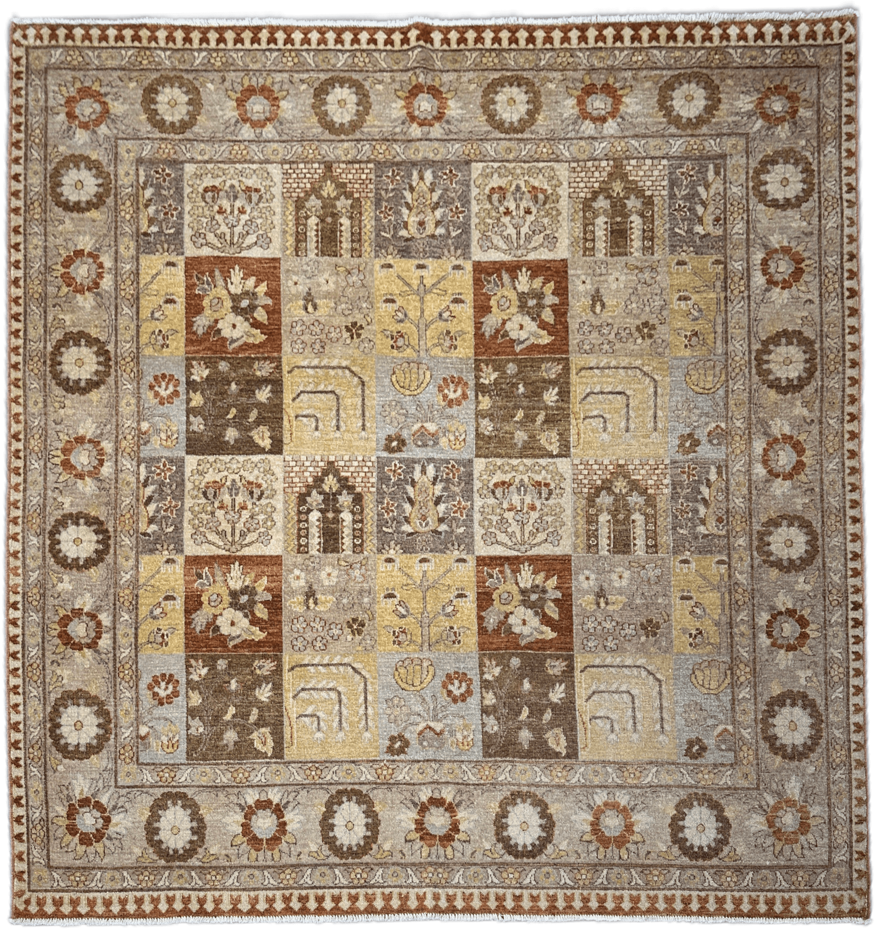 Chobi Rug - 206 cm x 194 cm