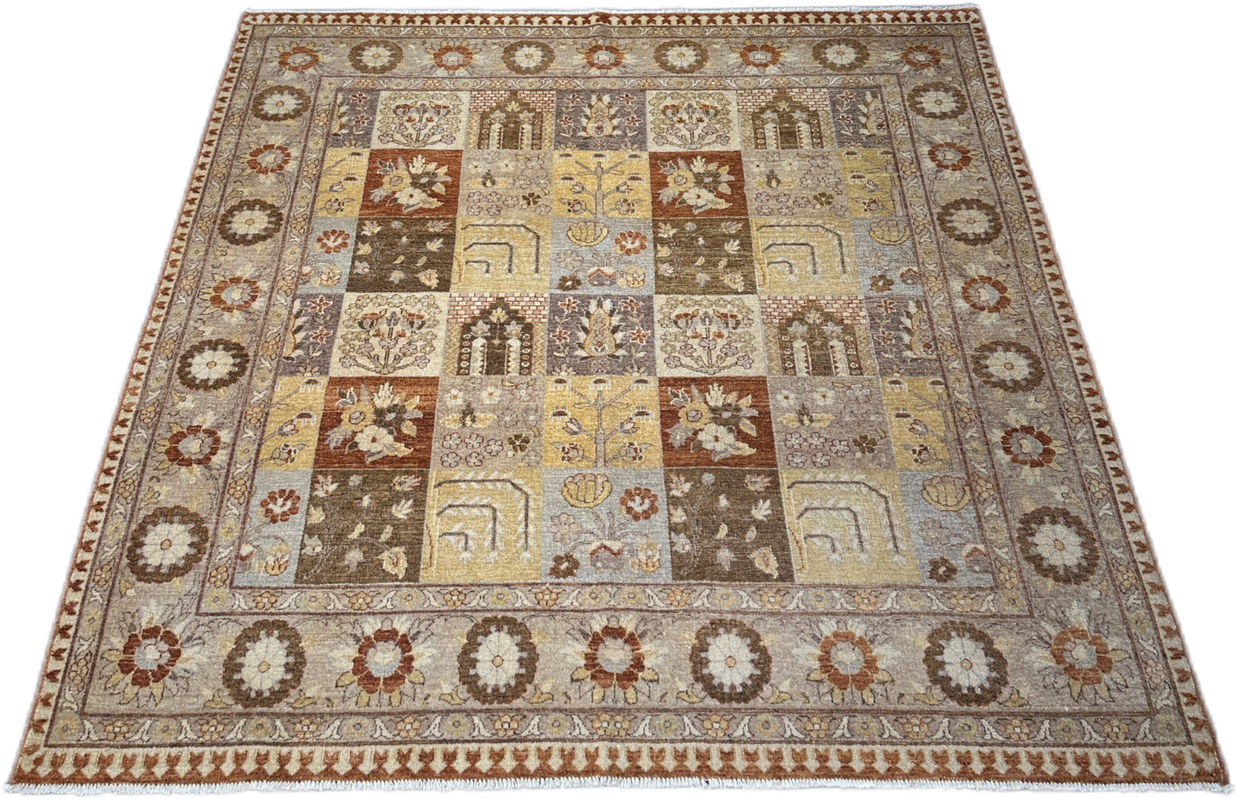 Chobi Rug - 206 cm x 194 cm