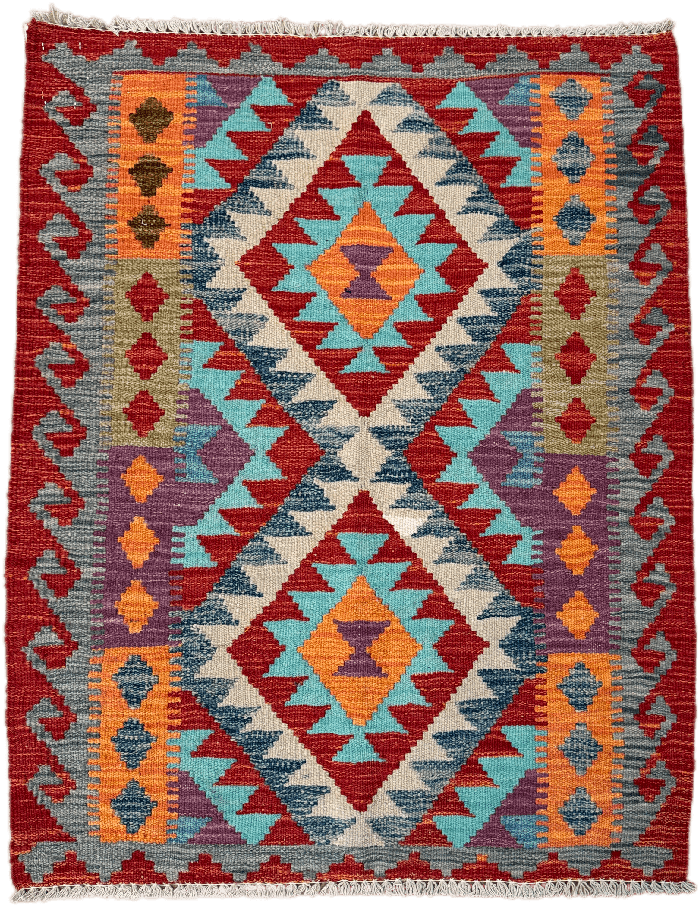 Chobi Kilim Rug - 108 cm x 87 cm