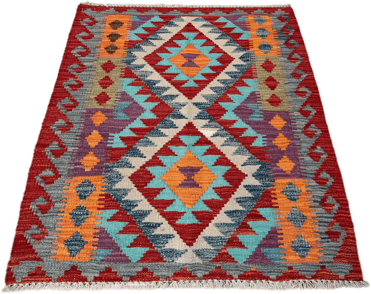 Chobi Kilim Rug - 108 cm x 87 cm