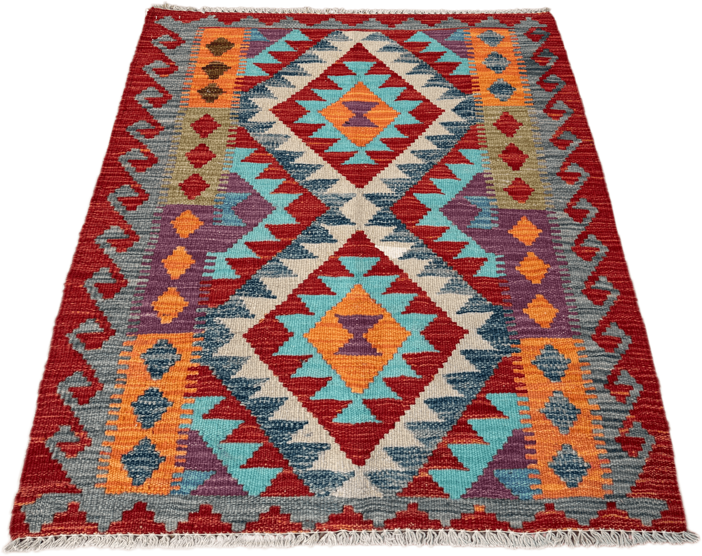 Chobi Kilim Rug - 108 cm x 87 cm