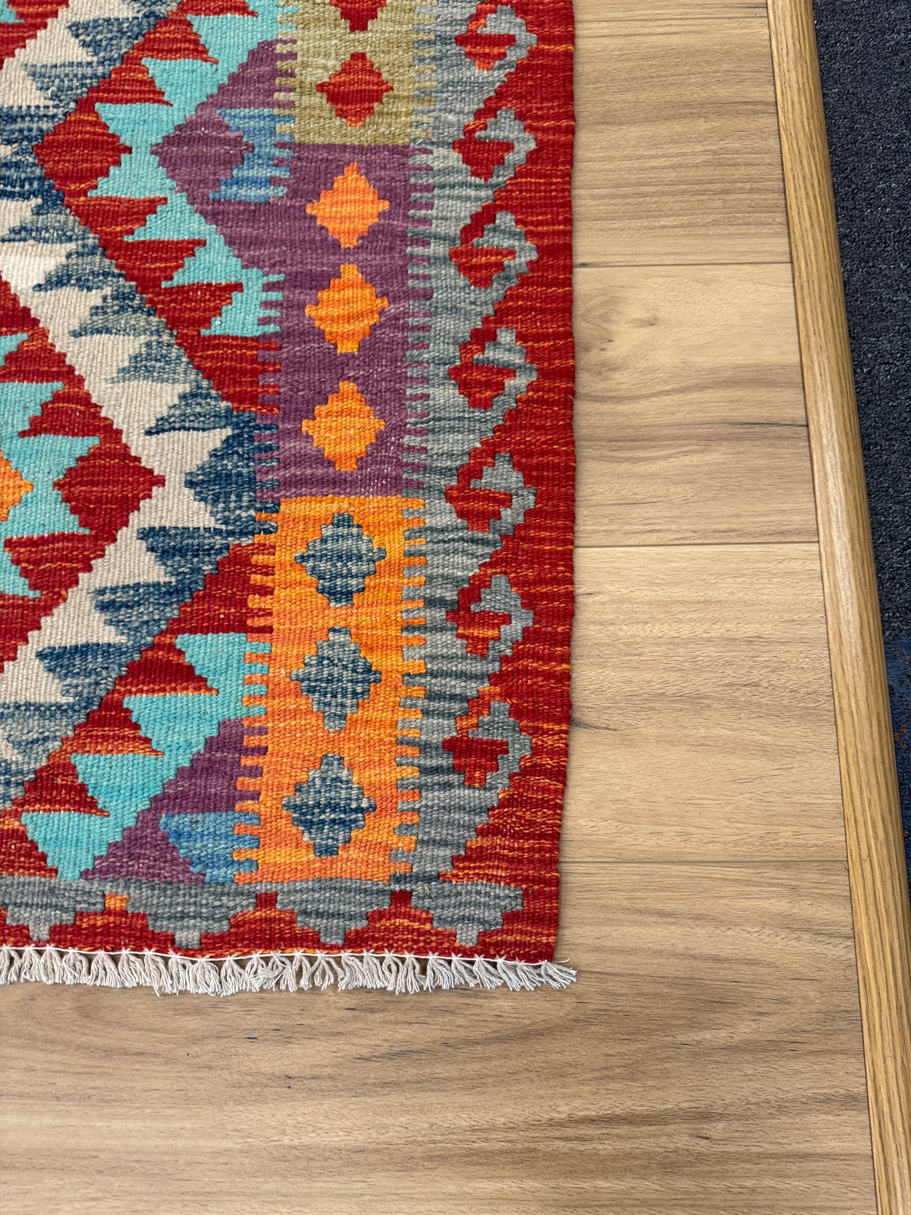 Chobi Kilim Rug - 108 cm x 87 cm