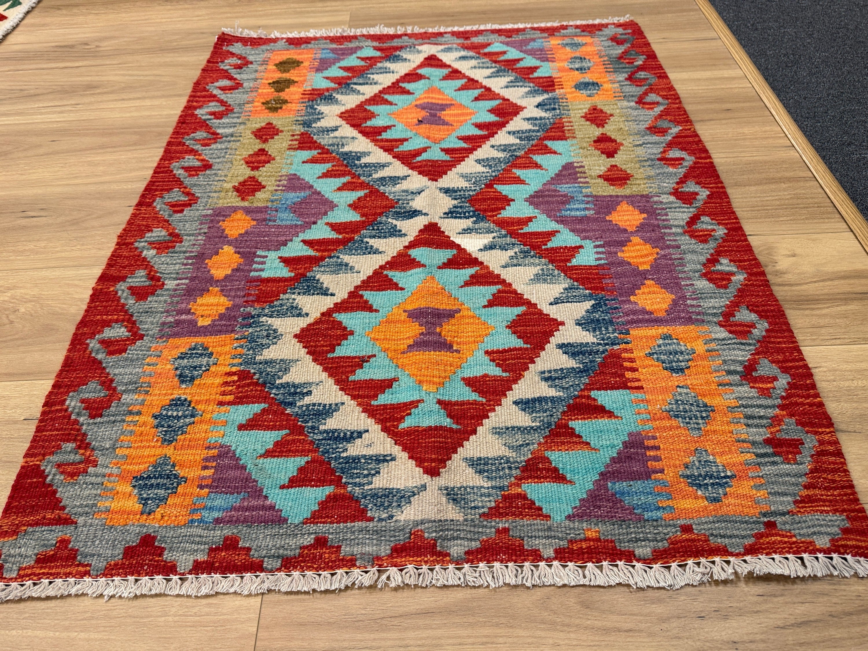 Chobi Kilim Rug - 108 cm x 87 cm