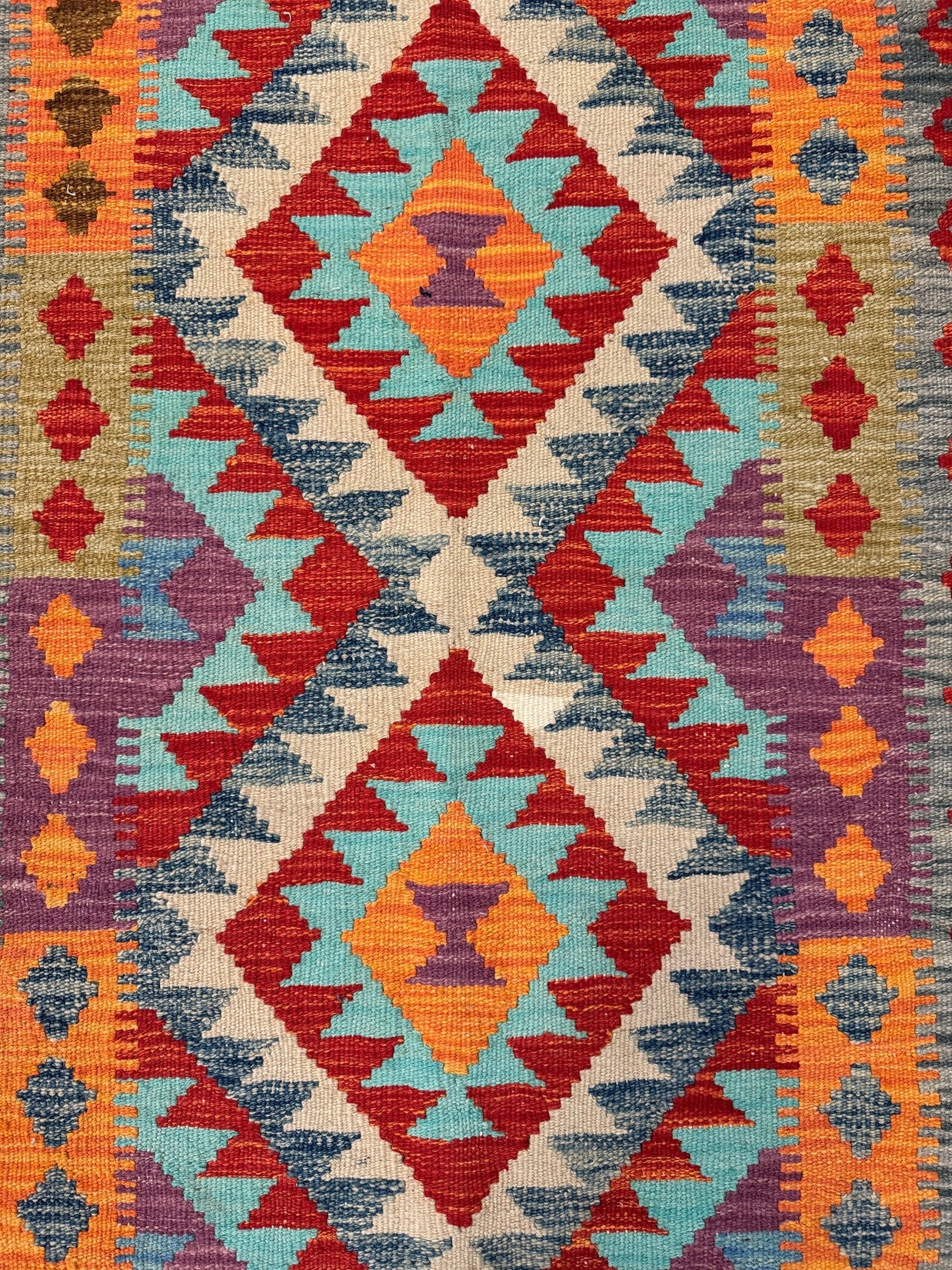 Chobi Kilim Rug - 108 cm x 87 cm