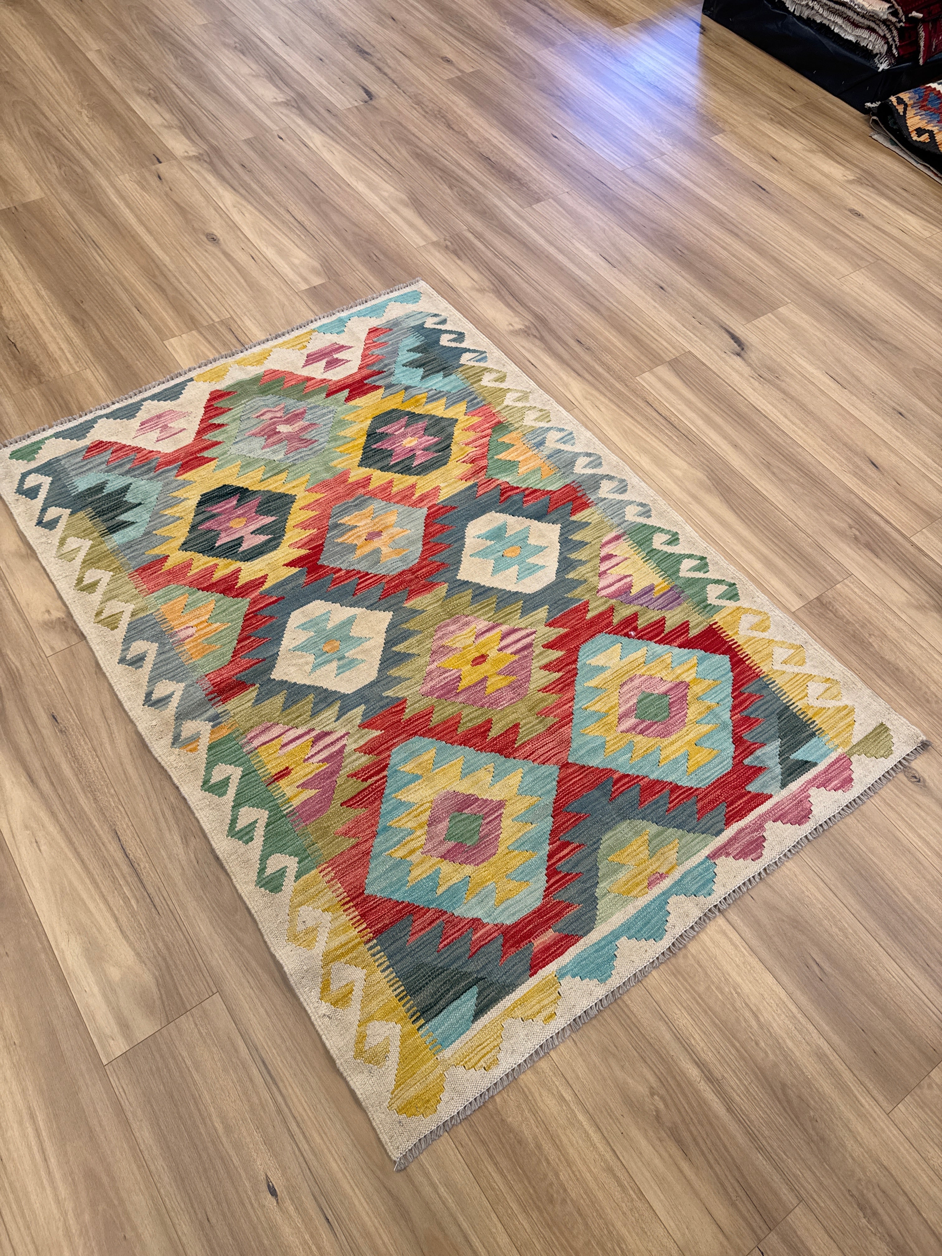 Chobi Kilim Rug - 173 cm x 125 cm