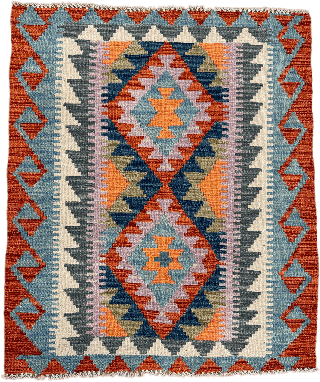 Chobi Kilim Rug - 95 cm x 81 cm