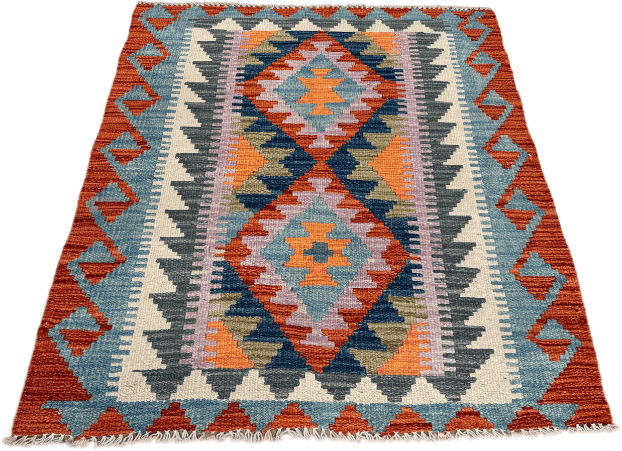 Chobi Kilim Rug - 95 cm x 81 cm