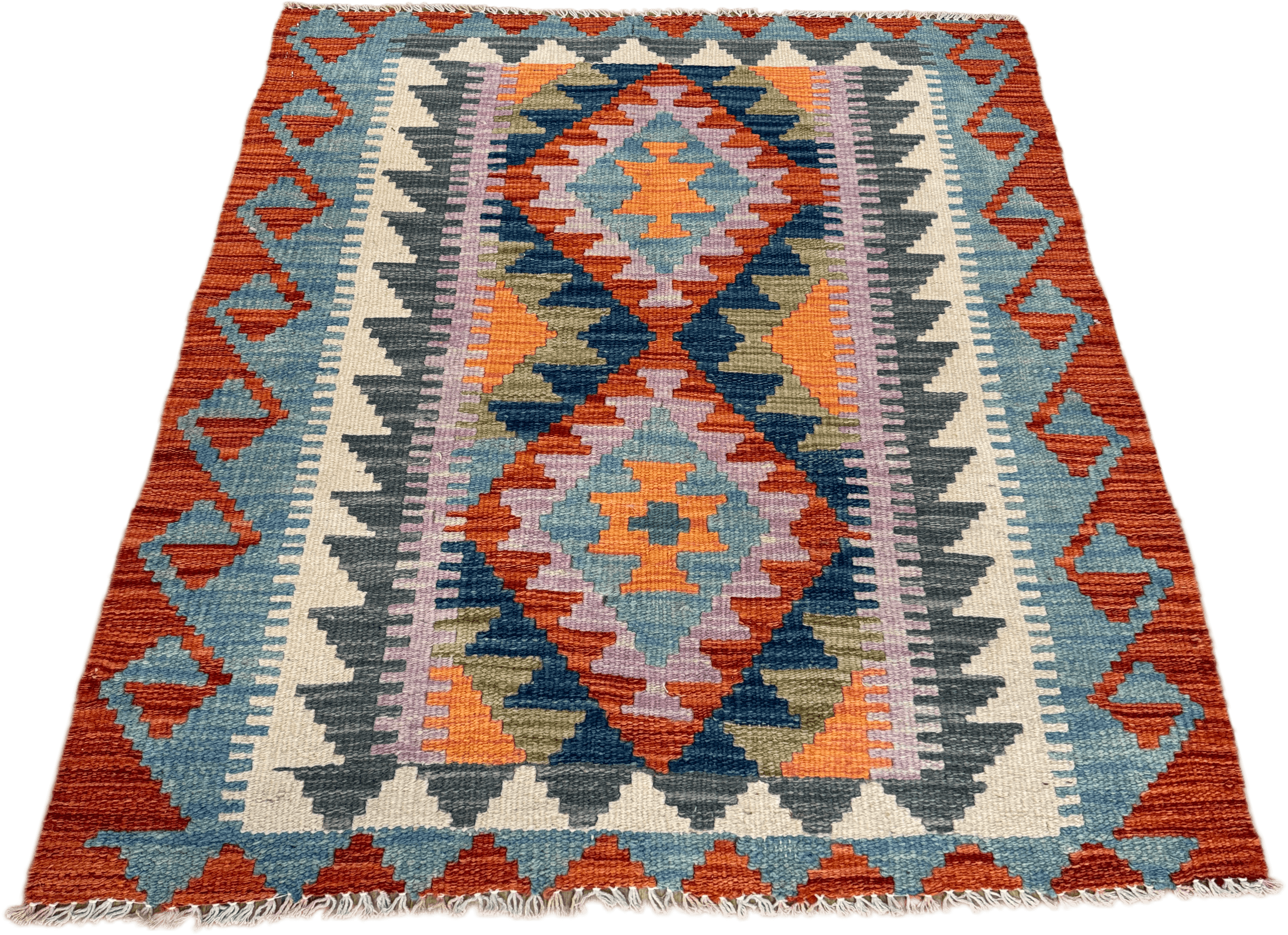 Chobi Kilim Rug - 95 cm x 81 cm