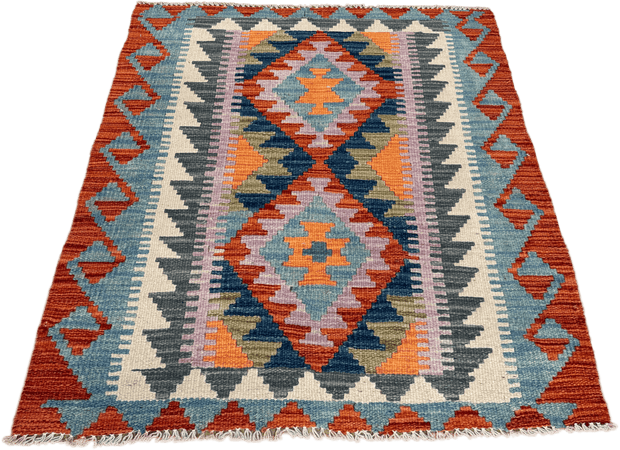 Chobi Kilim Rug - 95 cm x 81 cm