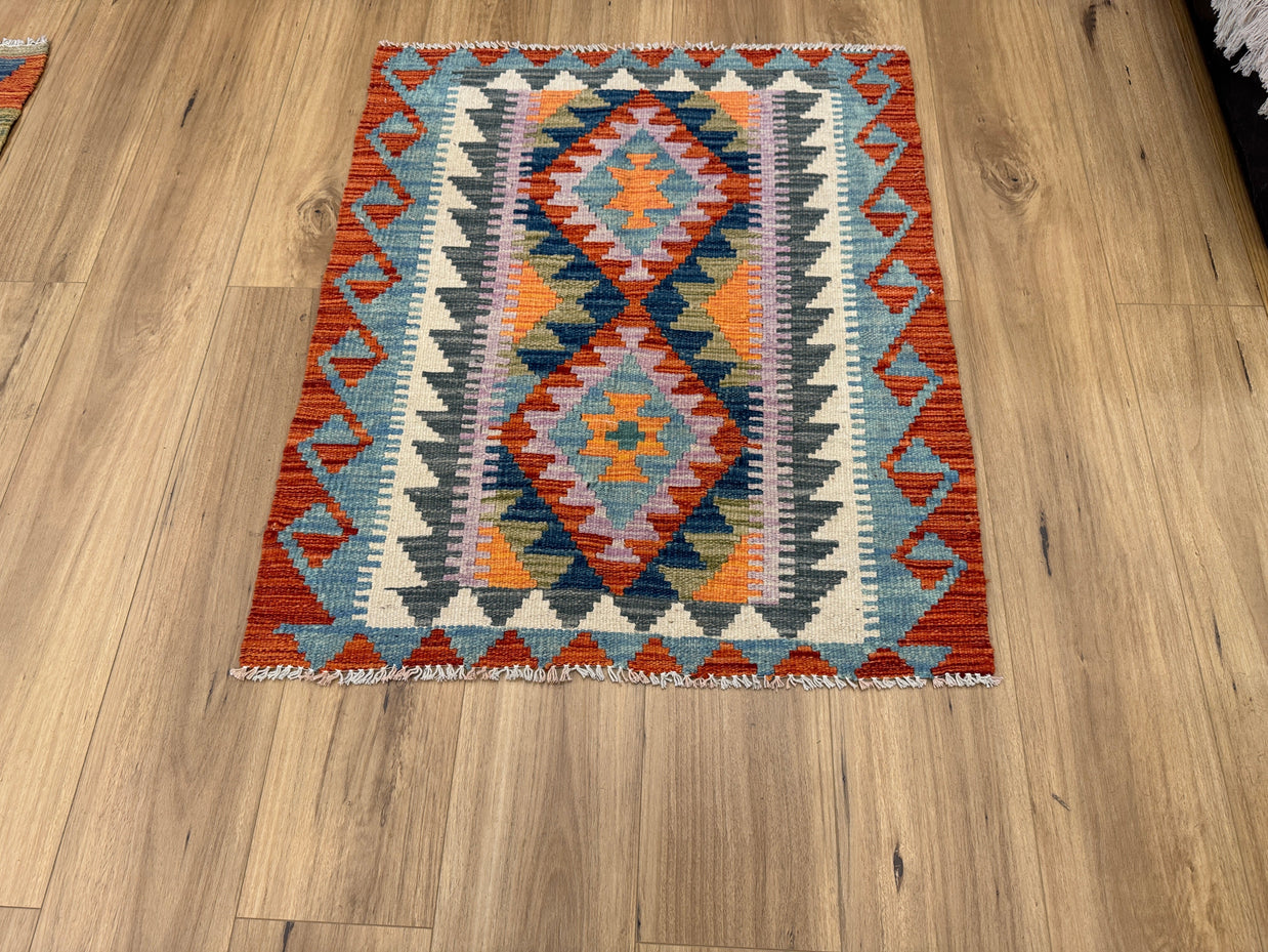 Chobi Kilim Rug - 95 cm x 81 cm