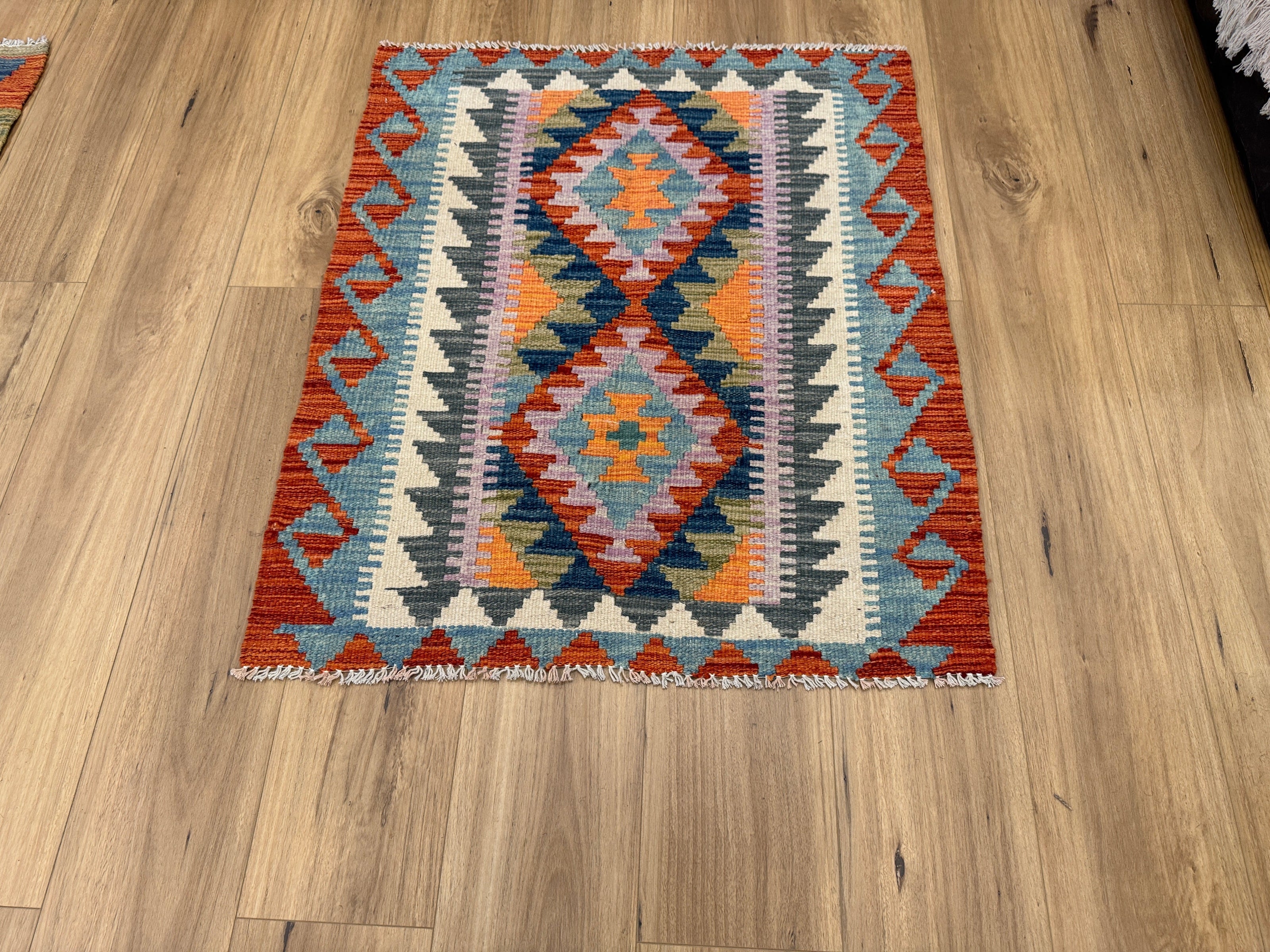 Chobi Kilim Rug - 95 cm x 81 cm