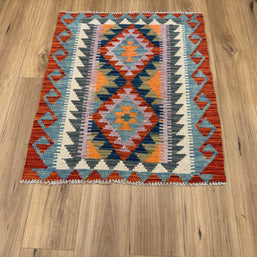 Chobi Kilim Rug - 95 cm x 81 cm