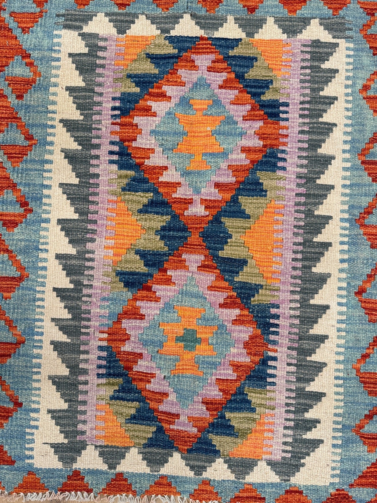 Chobi Kilim Rug - 95 cm x 81 cm