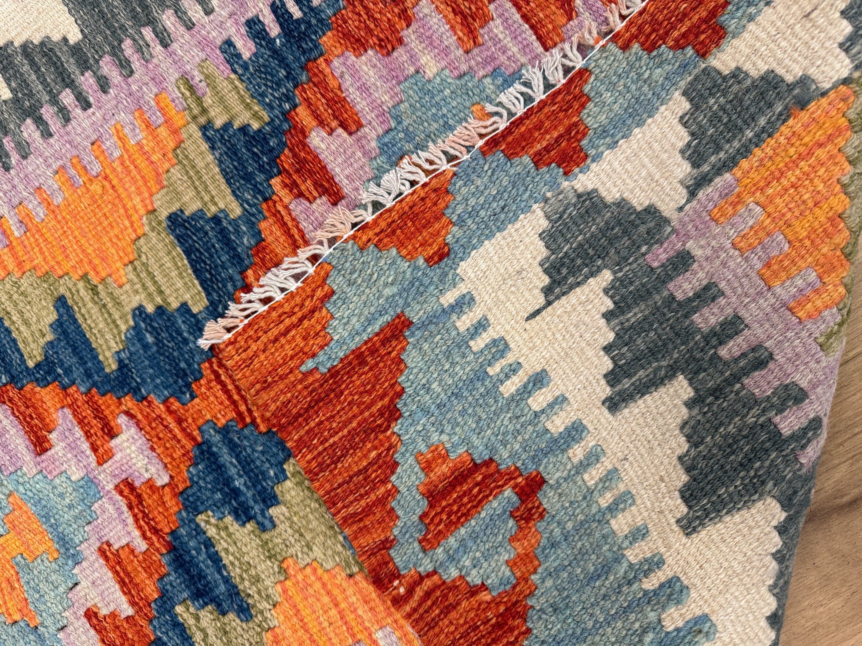 Chobi Kilim Rug - 95 cm x 81 cm