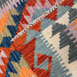 Chobi Kilim Rug - 95 cm x 81 cm