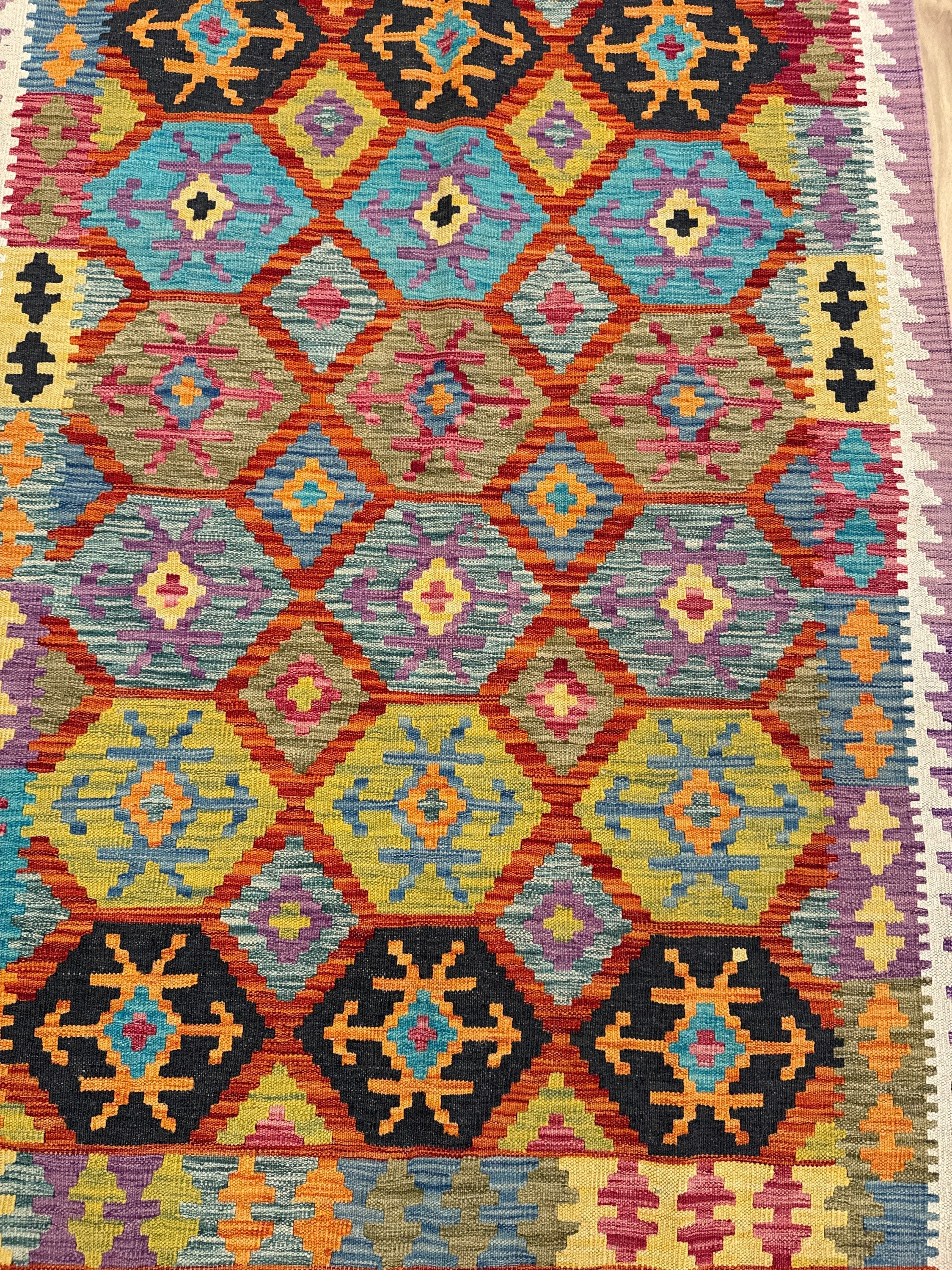 Chobi Kilim Rug - 180 cm x 122 cm