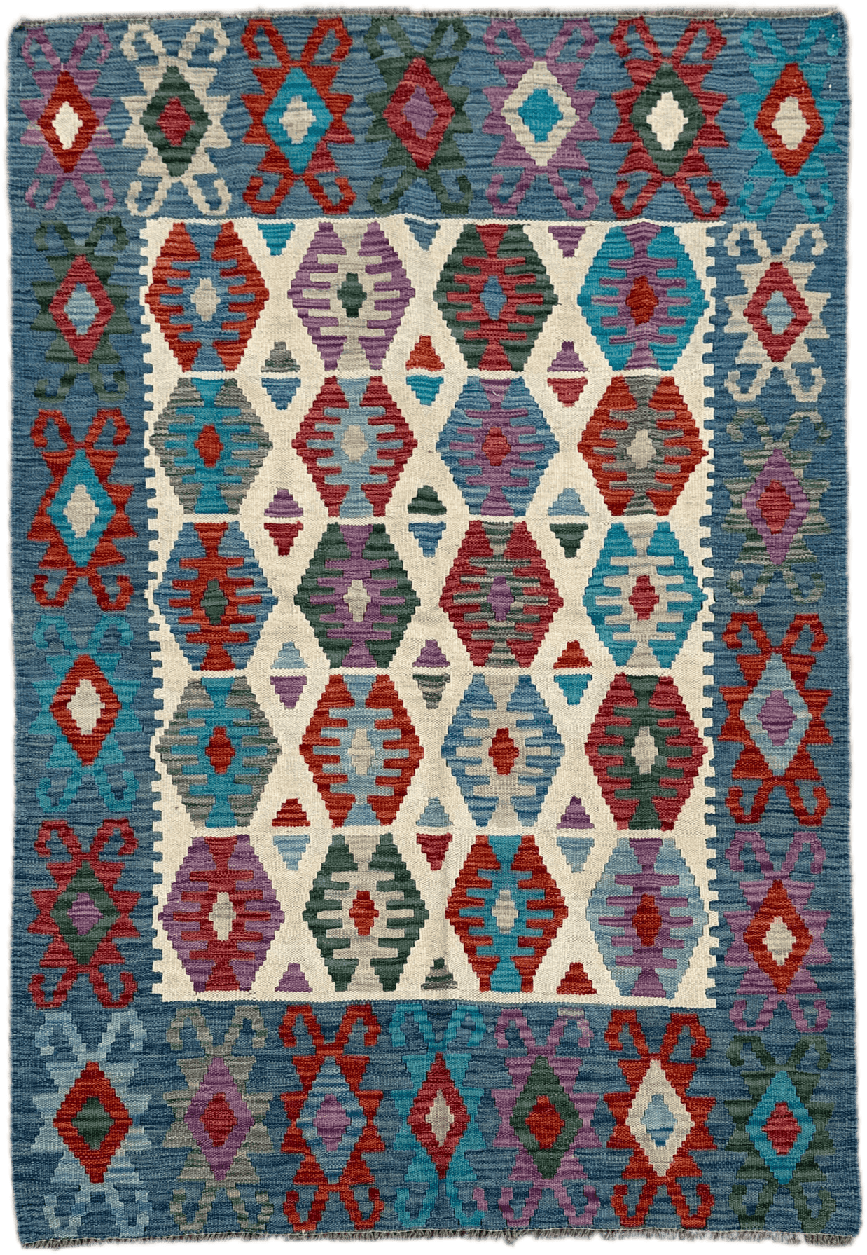 Chobi Kilim Rug - 182 cm x 117 cm