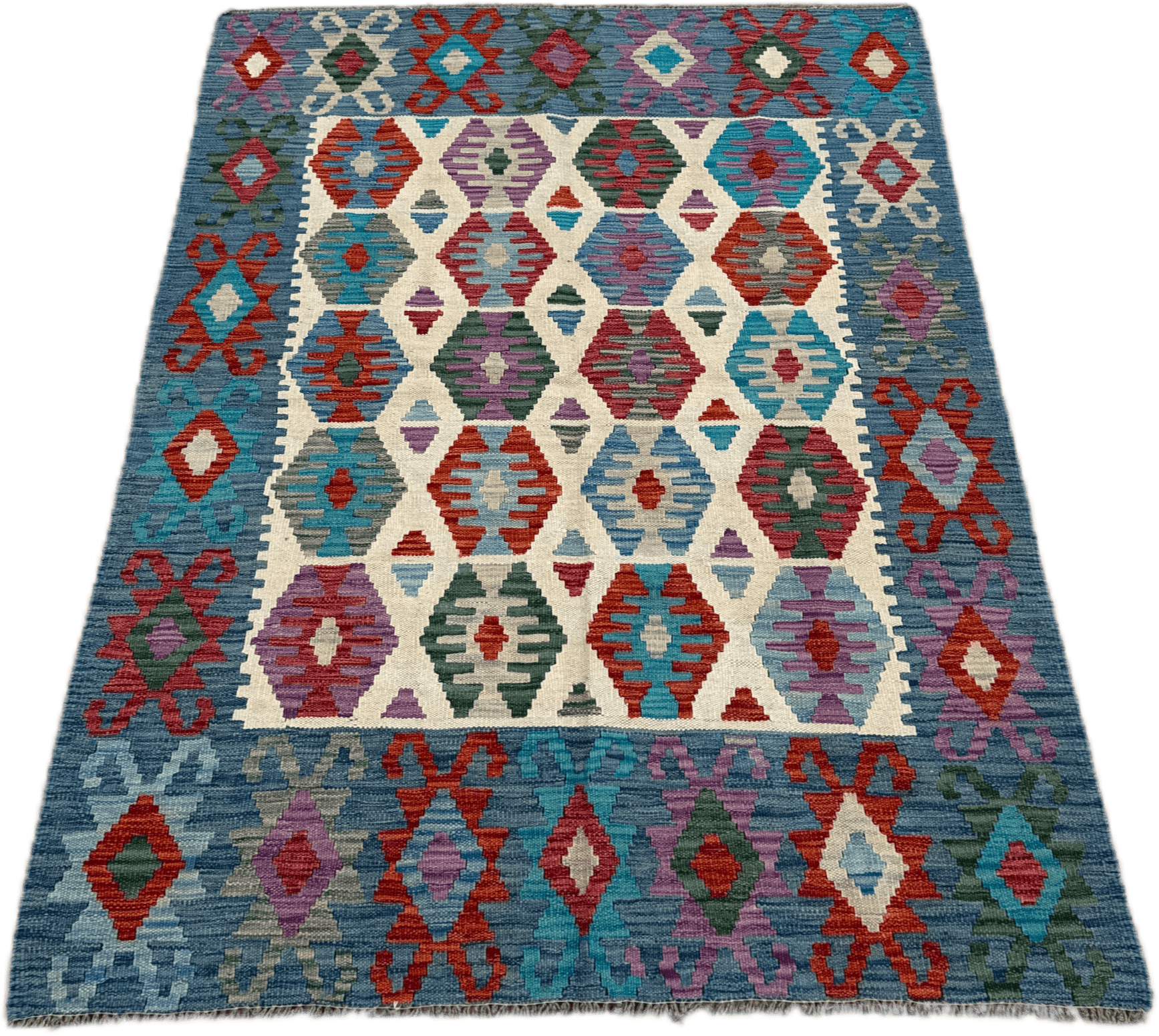Chobi Kilim Rug - 182 cm x 117 cm