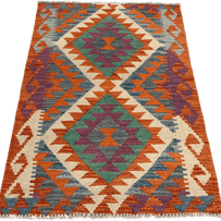 Chobi Kilim Rug - 123 cm x 83 cm