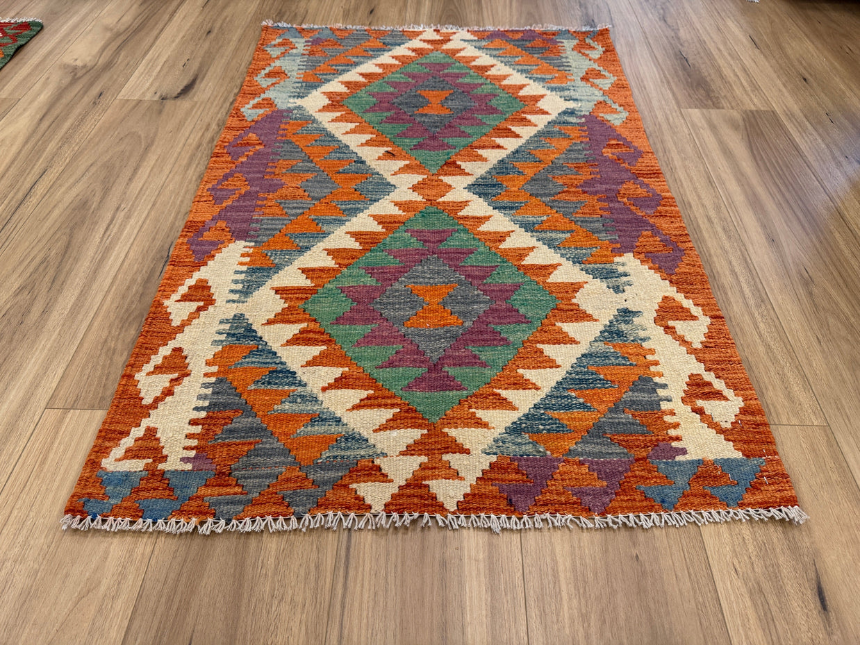 Chobi Kilim Rug - 123 cm x 83 cm