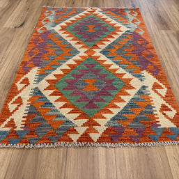 Chobi Kilim Rug - 123 cm x 83 cm