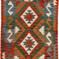 Chobi Kilim Rug - 113 cm x 84 cm
