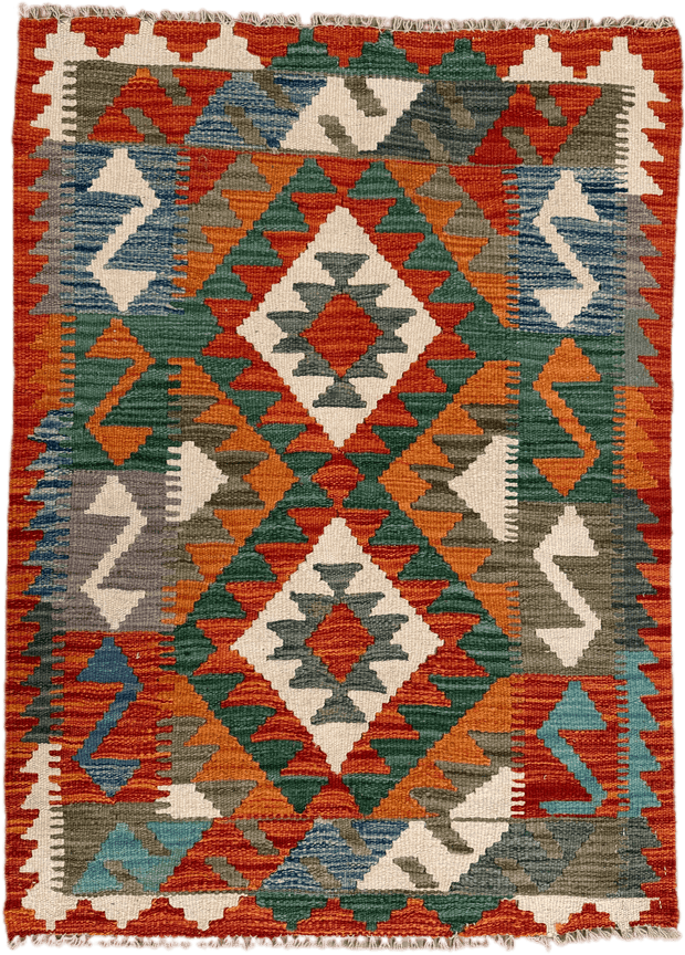Chobi Kilim Rug - 113 cm x 84 cm
