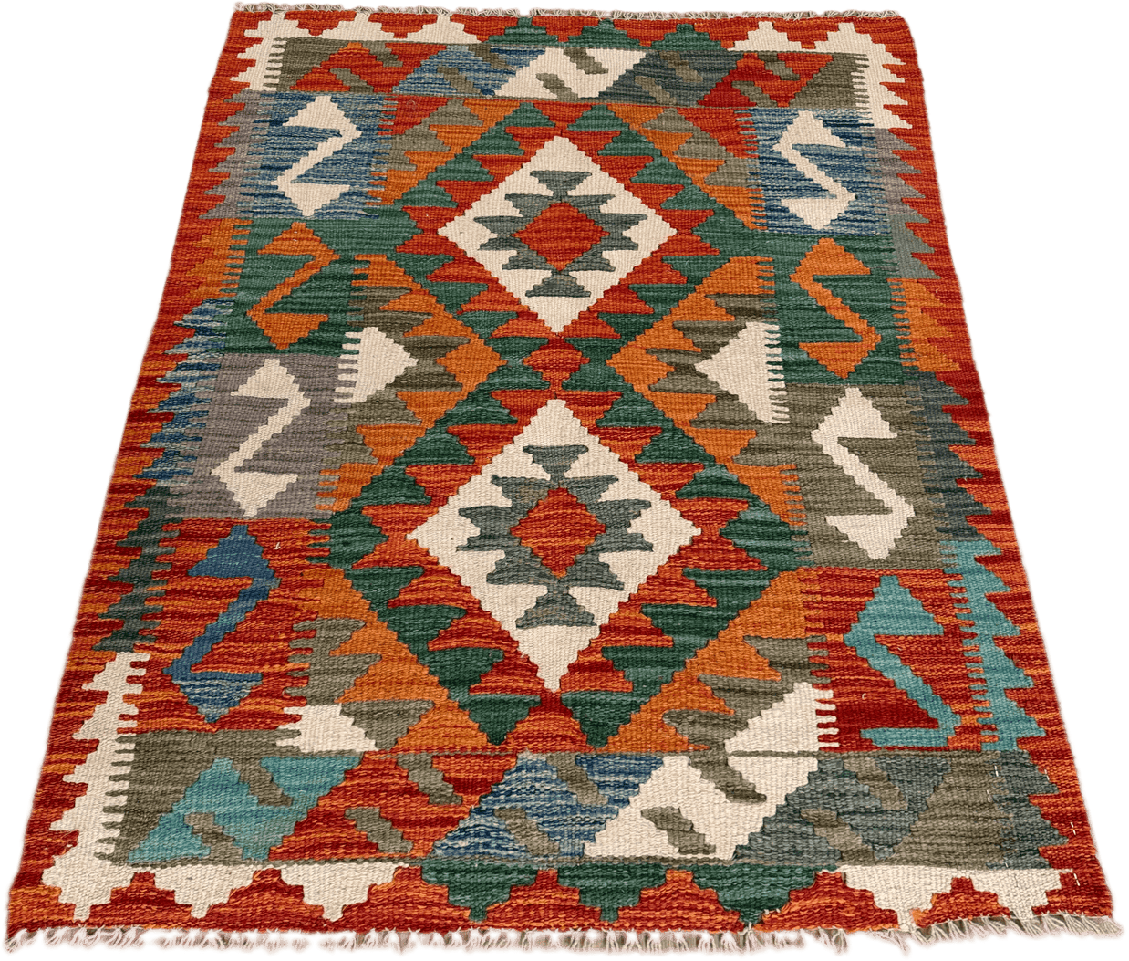 Chobi Kilim Rug - 113 cm x 84 cm