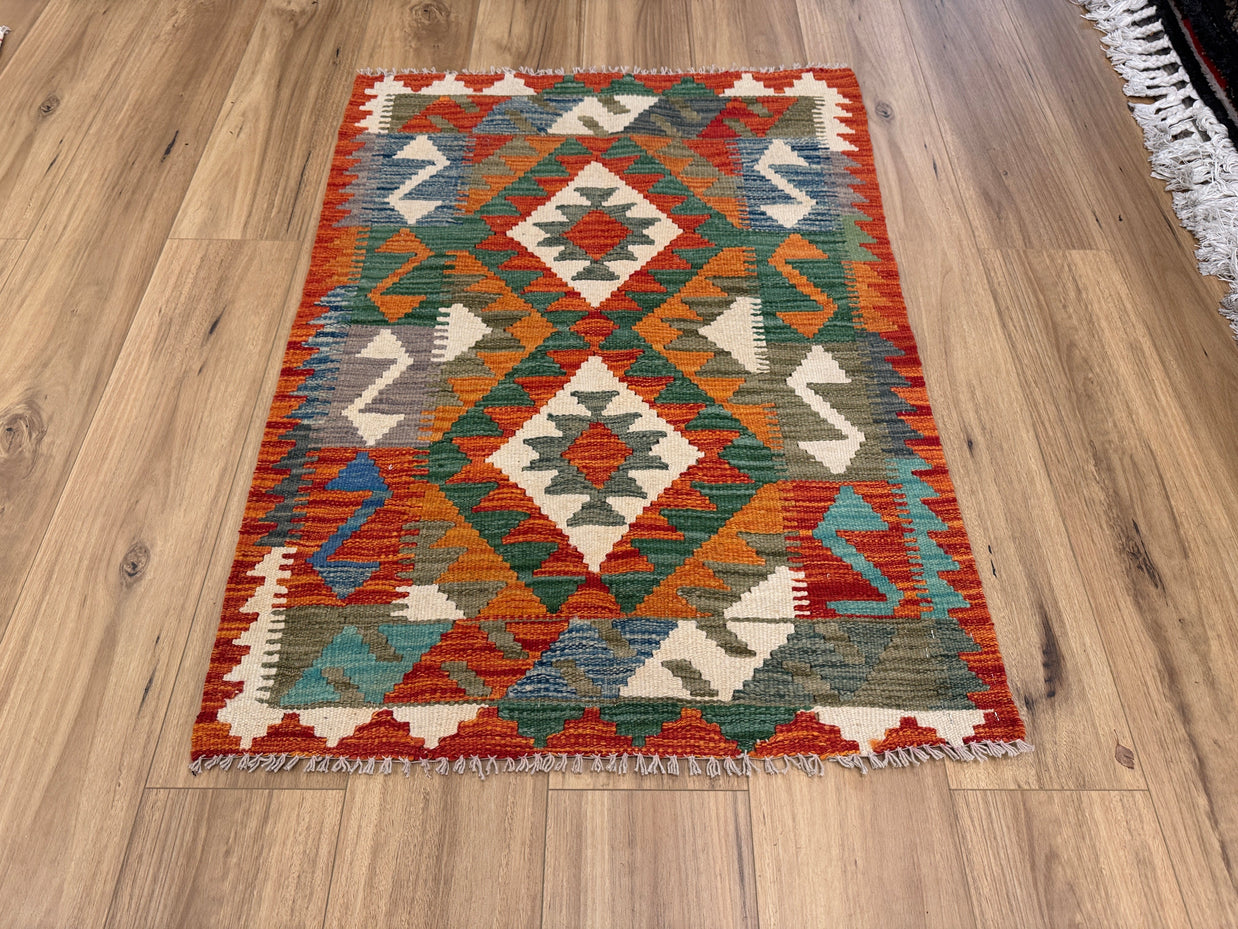 Chobi Kilim Rug - 113 cm x 84 cm