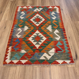Chobi Kilim Rug - 113 cm x 84 cm