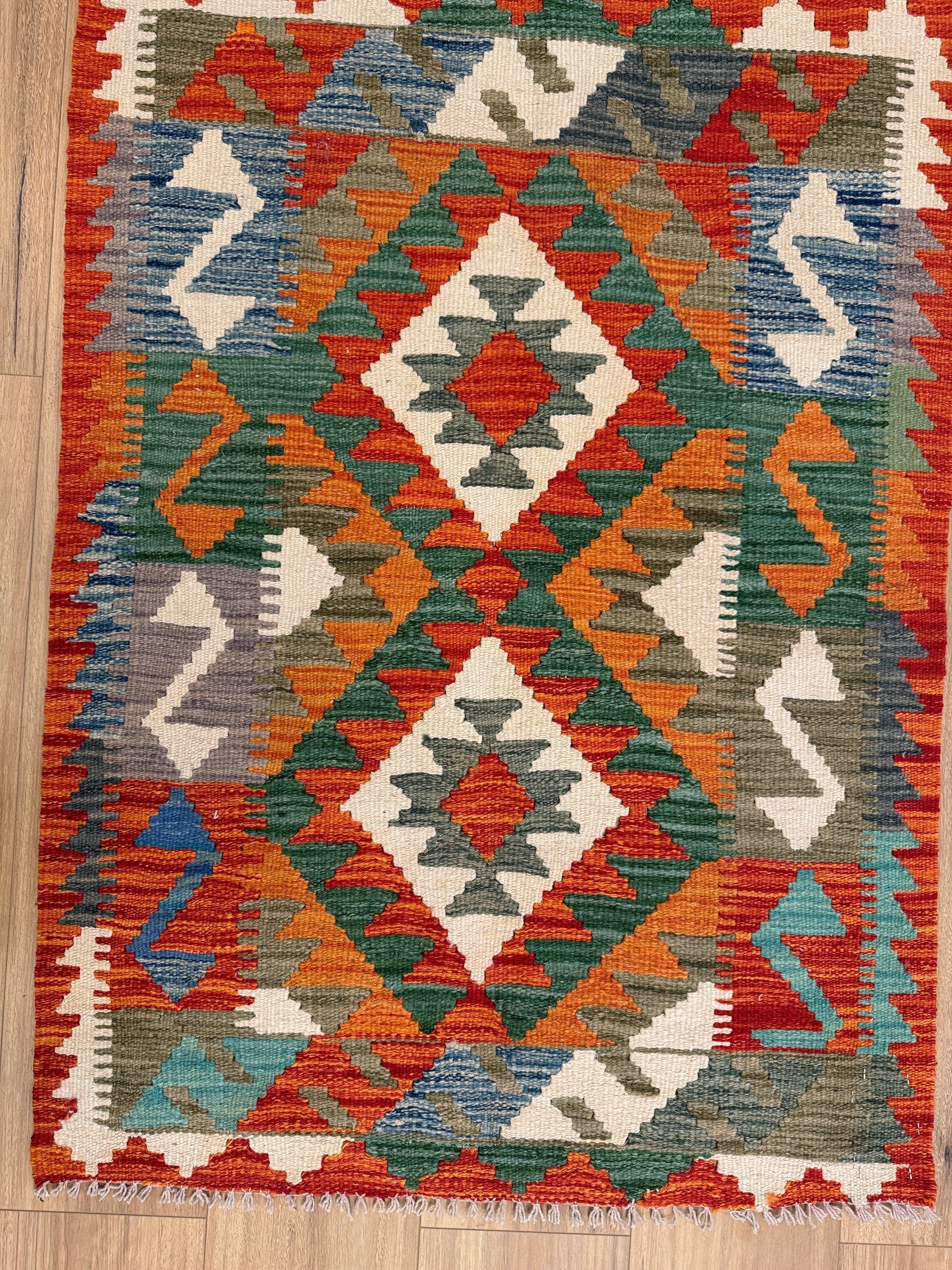 Chobi Kilim Rug - 113 cm x 84 cm