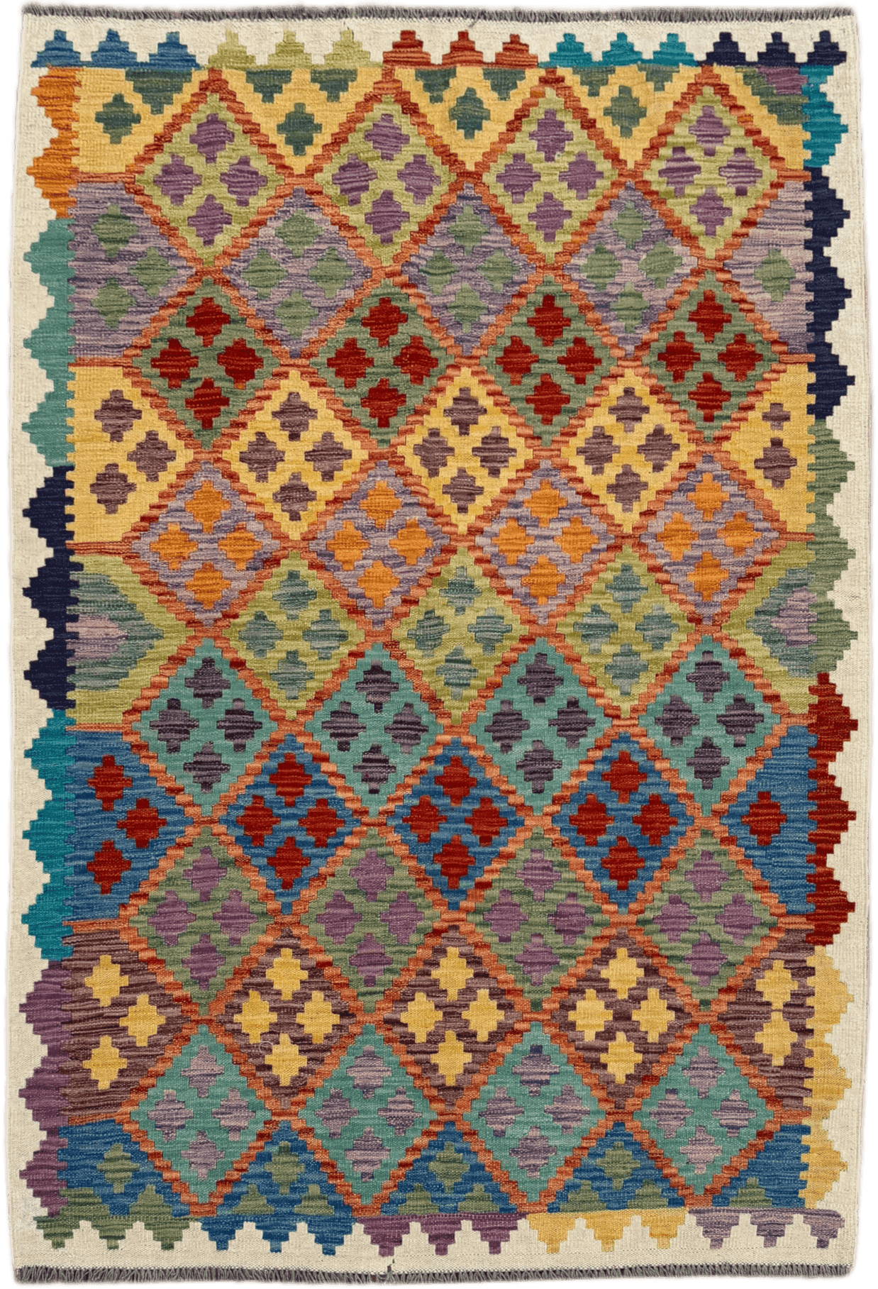 Chobi Kilim Rug - 182 cm x 124 cm