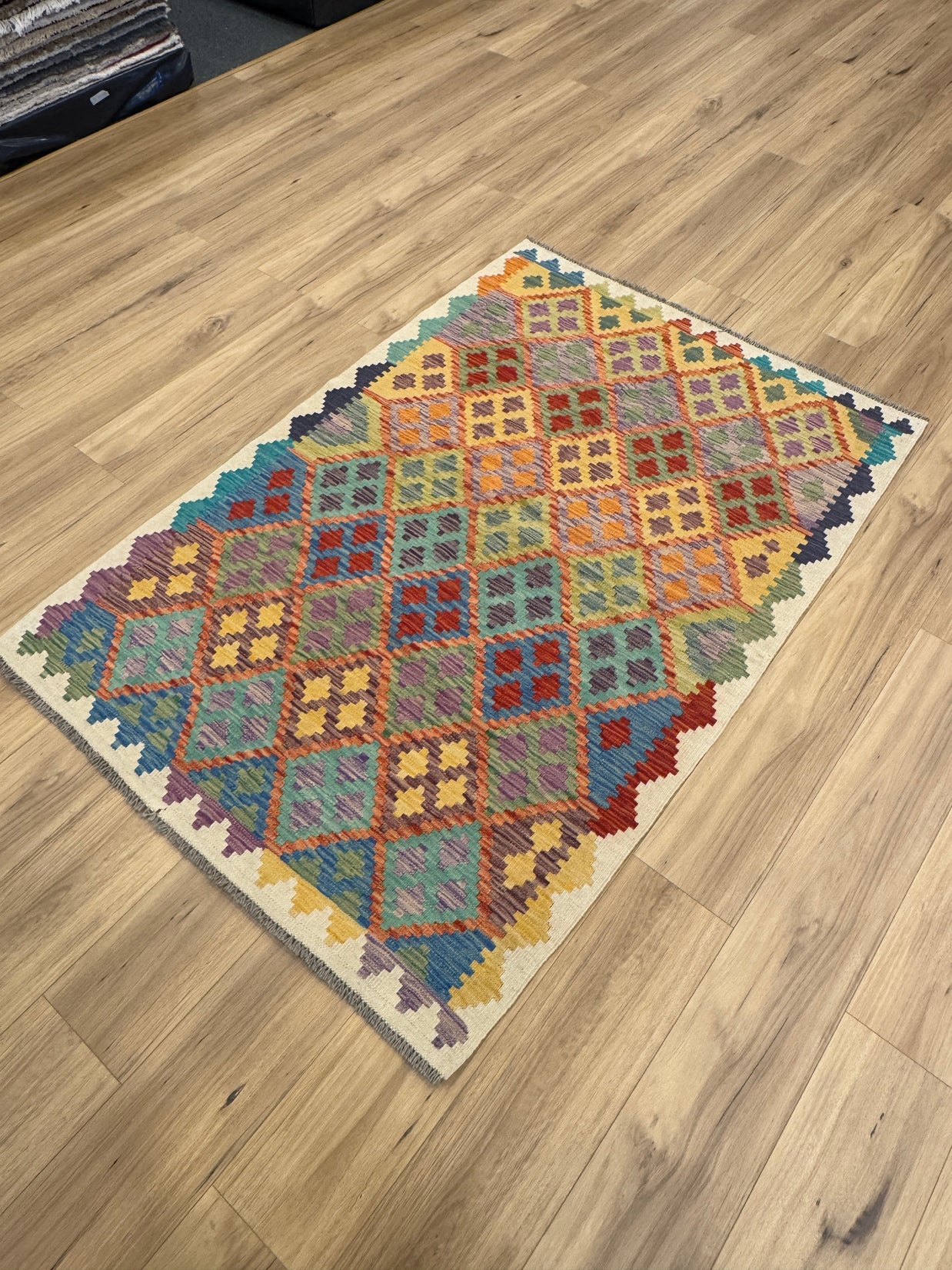 Chobi Kilim Rug - 182 cm x 124 cm