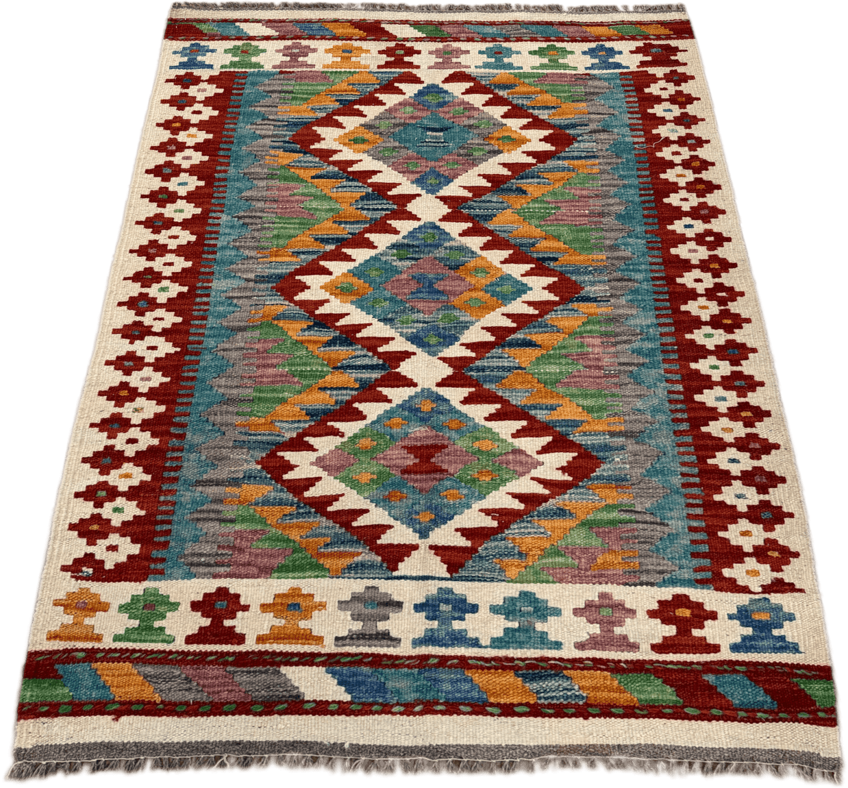 Chobi Kilim Rug - 117 cm x 81 cm