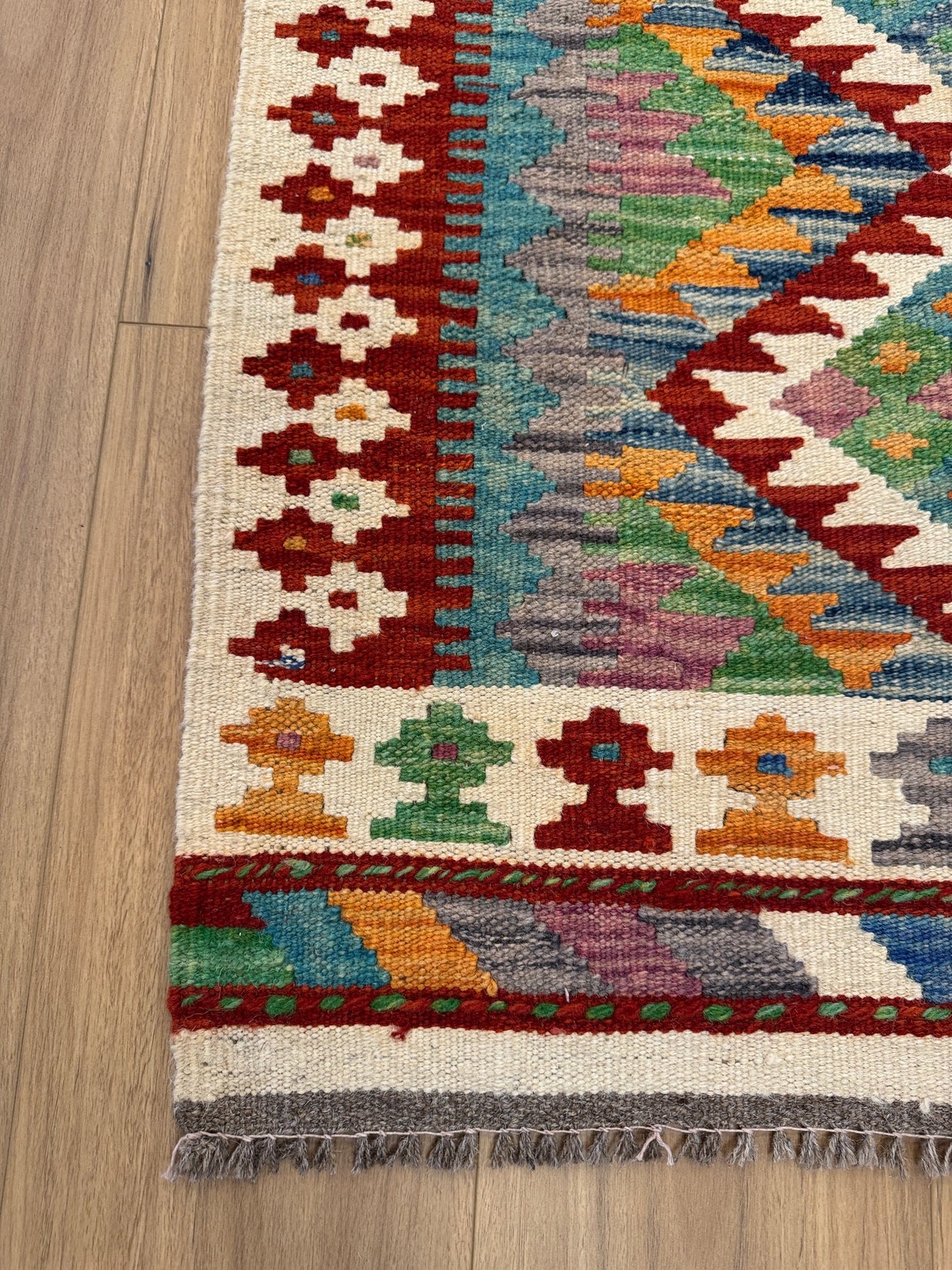 Chobi Kilim Rug - 117 cm x 81 cm