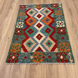 Chobi Kilim Rug - 122 cm x 86 cm