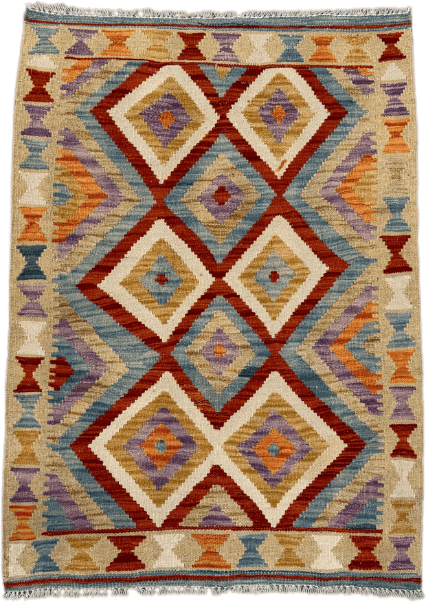 Chobi Kilim Rug - 114 cm x 82 cm