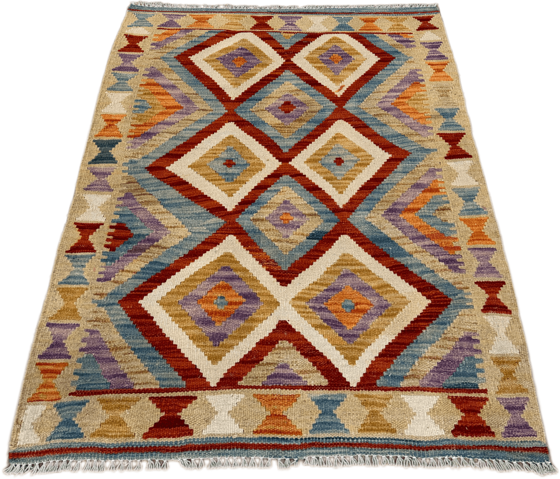 Chobi Kilim Rug - 114 cm x 82 cm