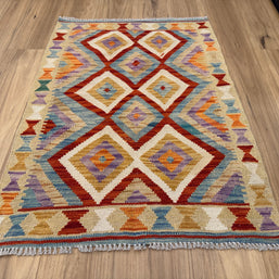Chobi Kilim Rug - 114 cm x 82 cm