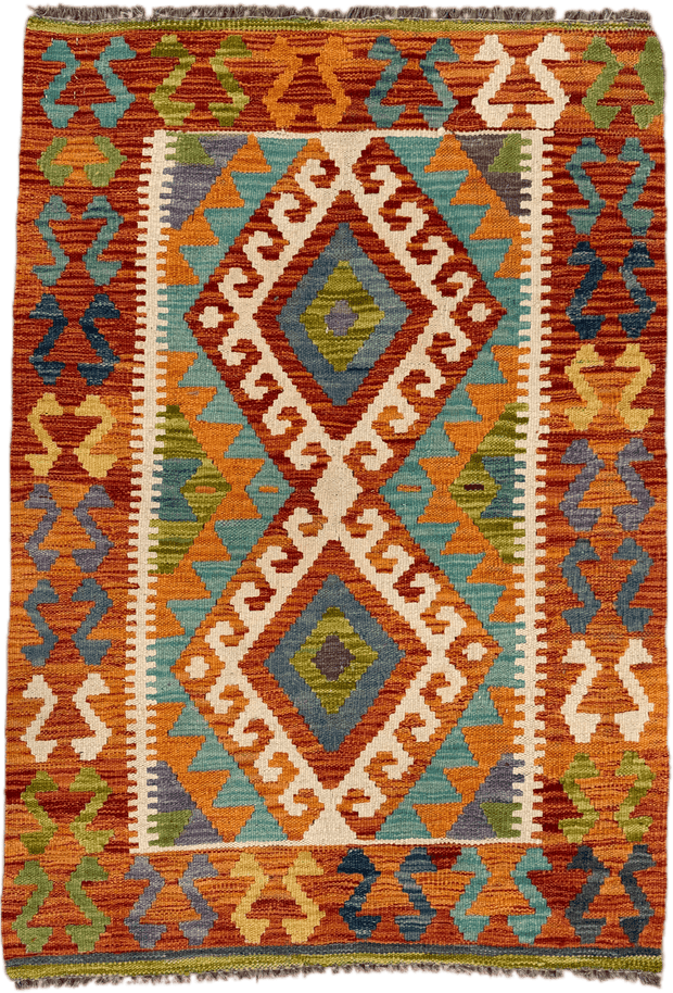 Chobi Kilim Rug - 122 cm x 81 cm