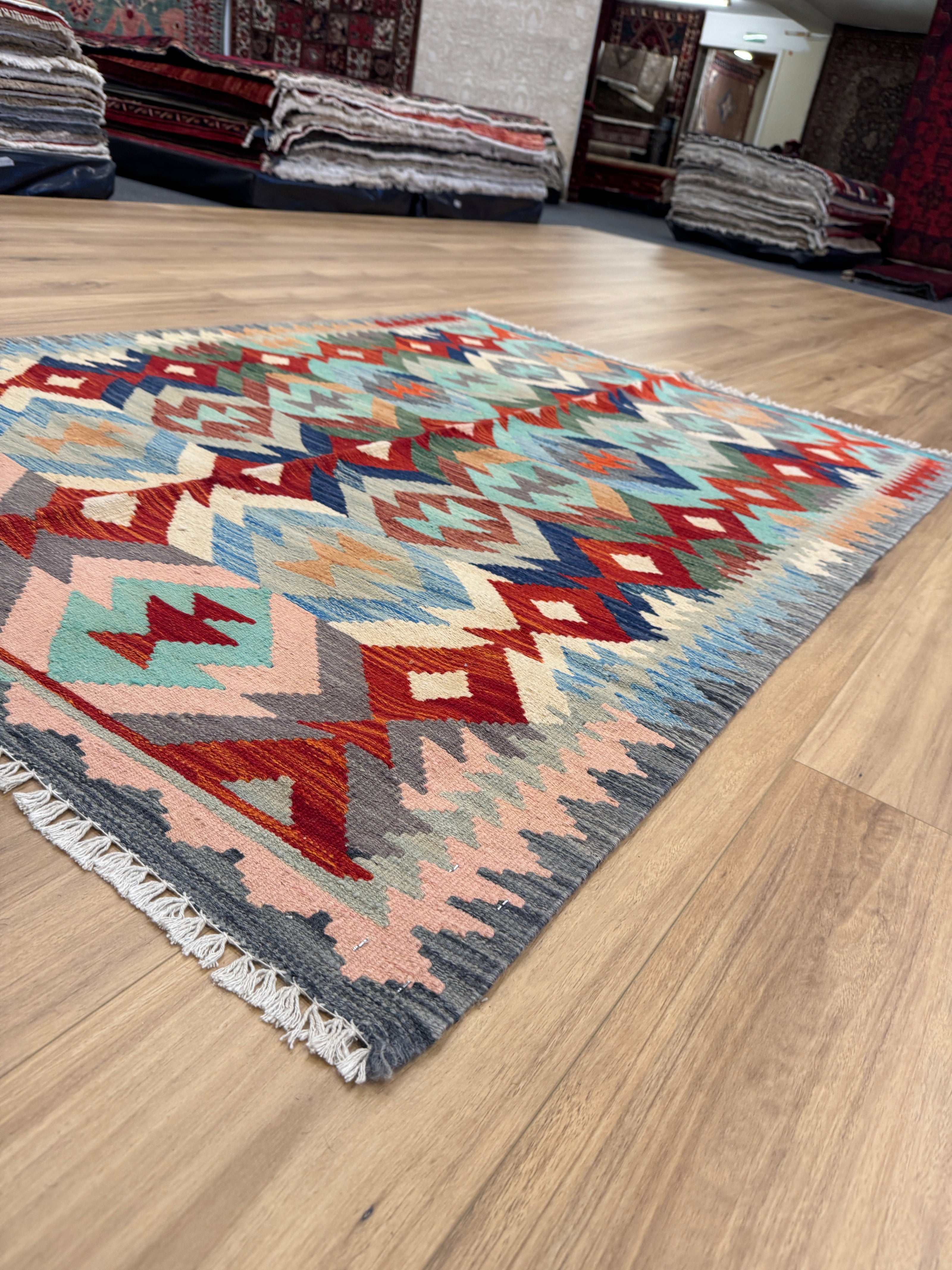 Chobi Kilim Rug - 174 cm x 124 cm