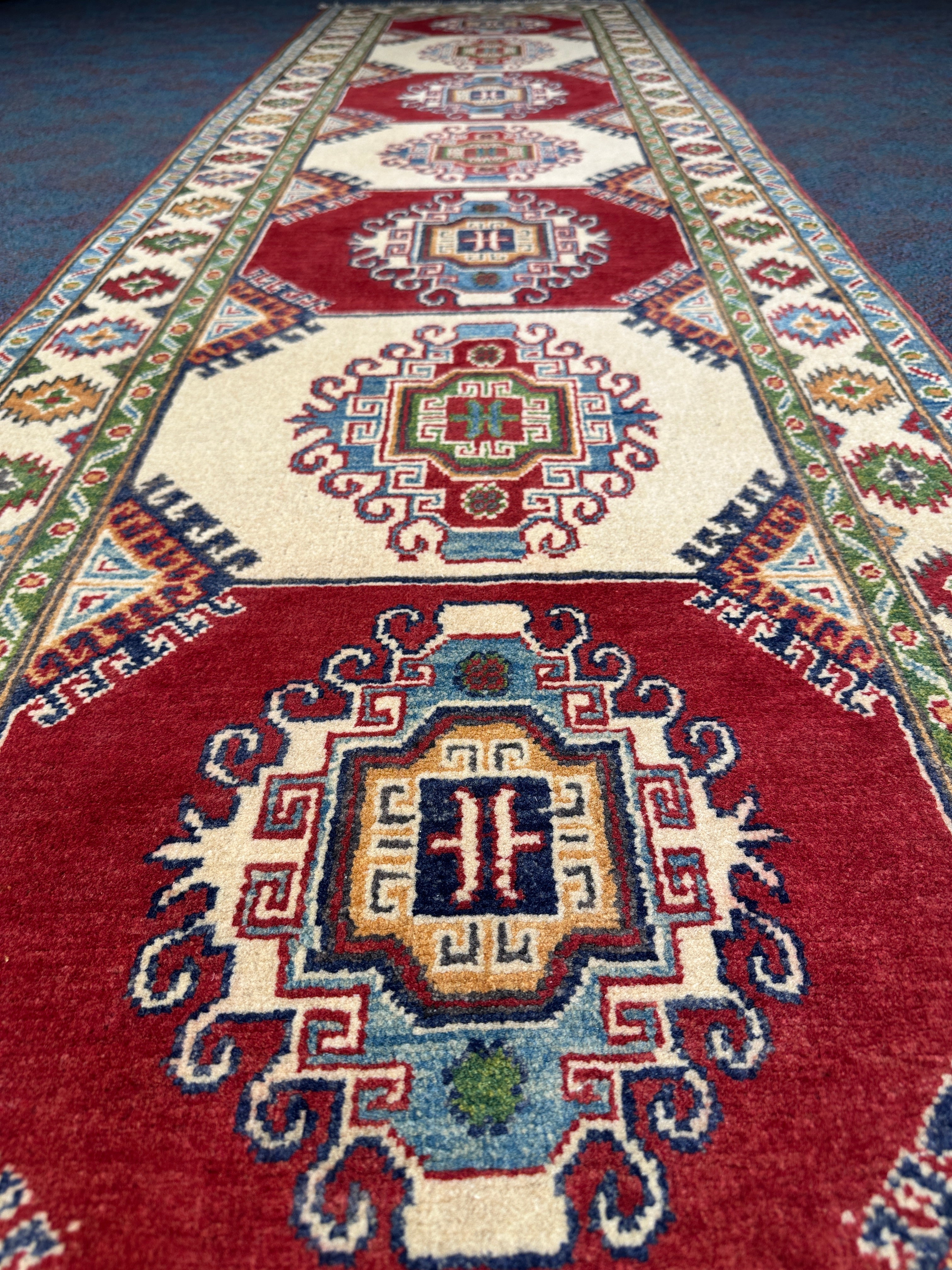 Kazak Runner - 291 cm x 82 cm