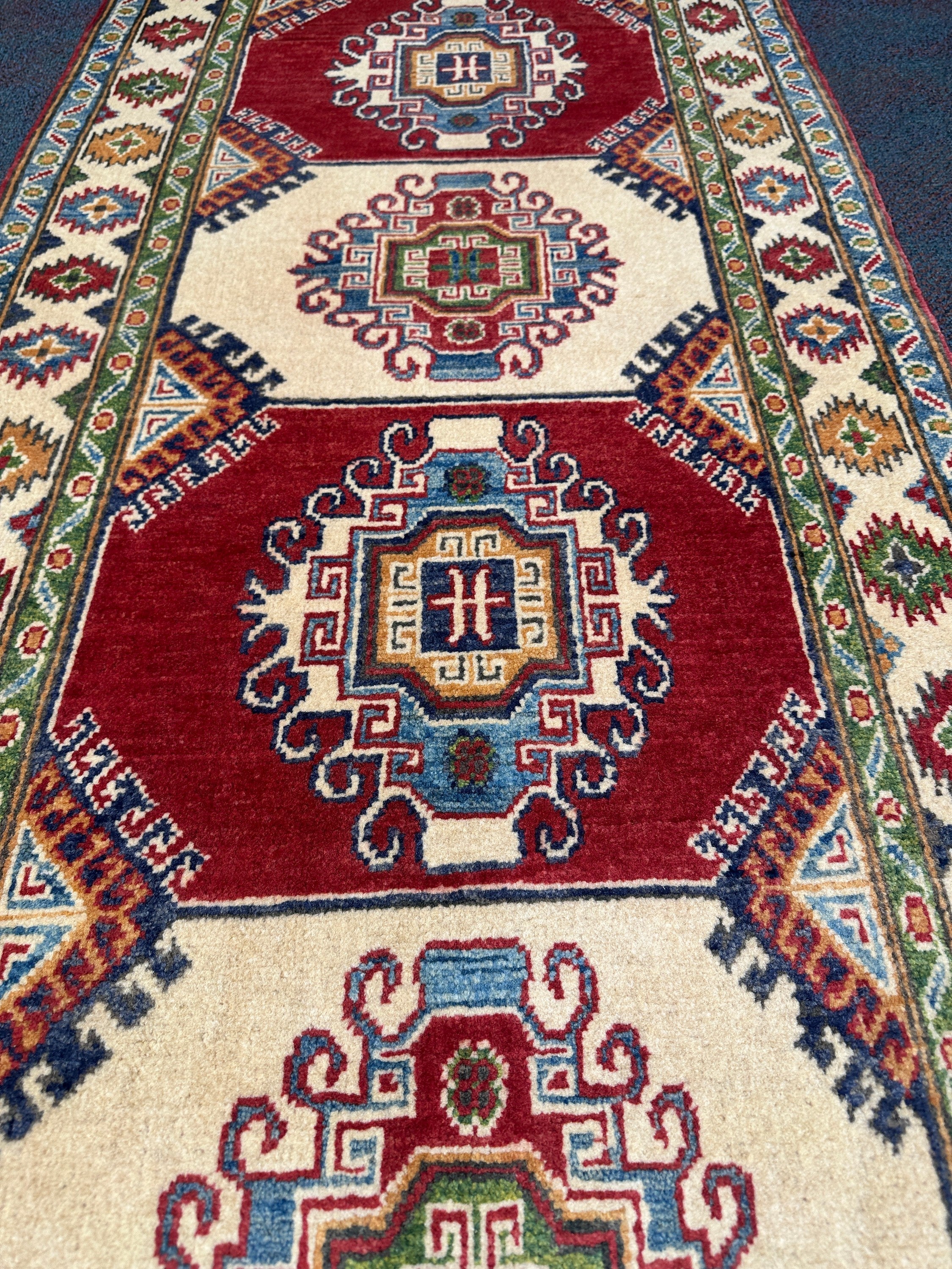 Kazak Runner - 291 cm x 82 cm
