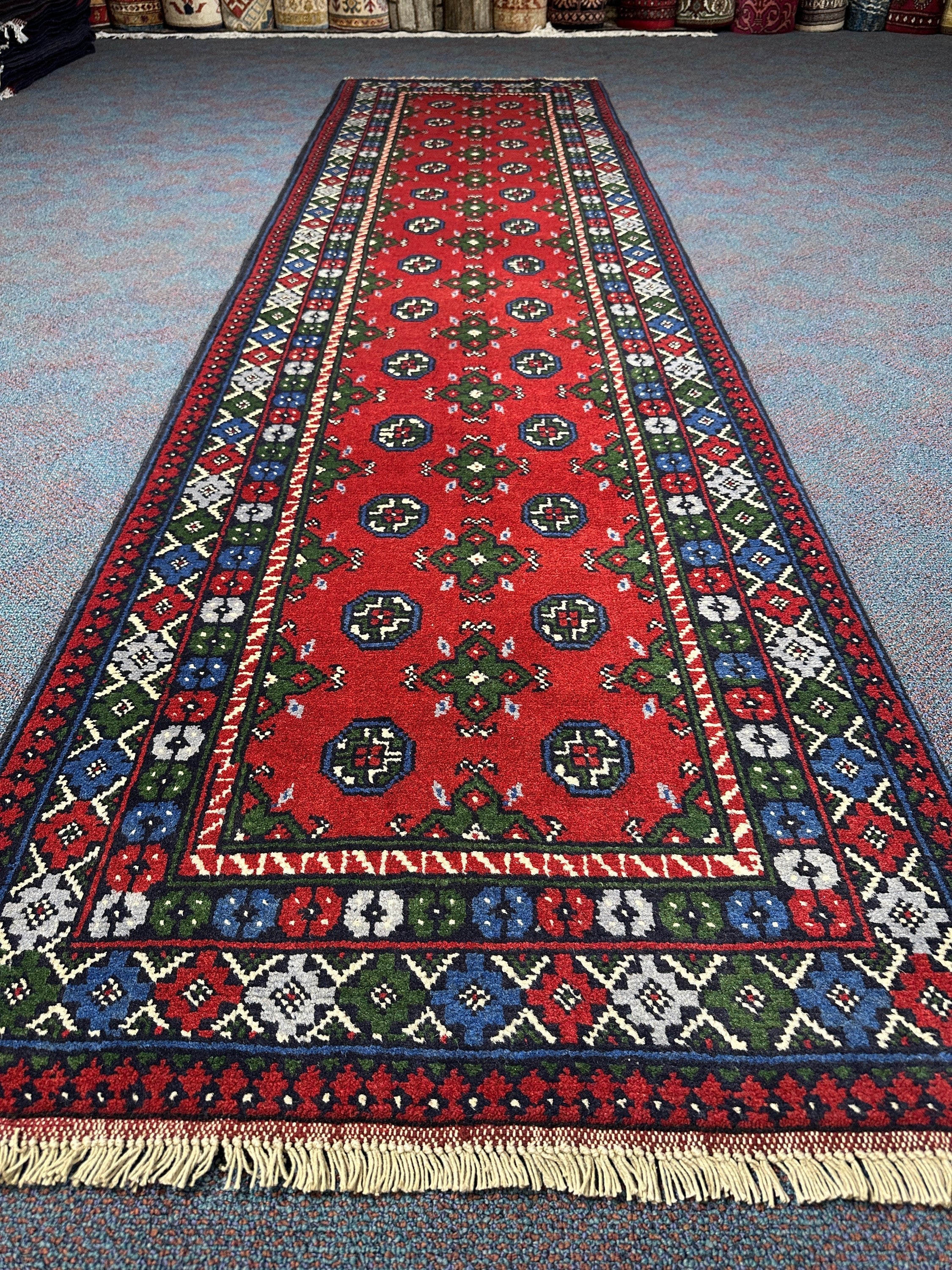 Turkoman Runner - 296 cm x 80 cm