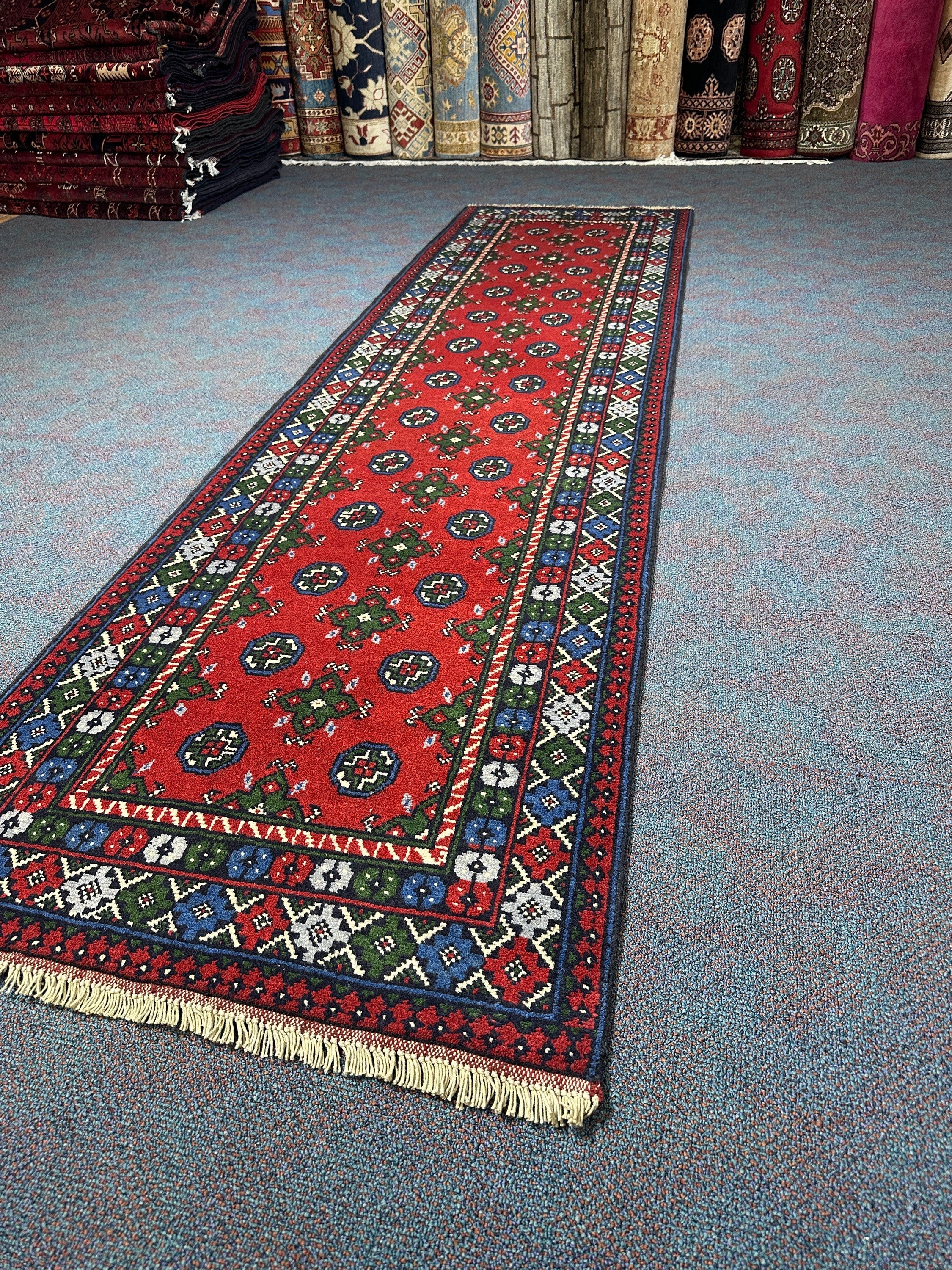 Turkoman Runner - 296 cm x 80 cm