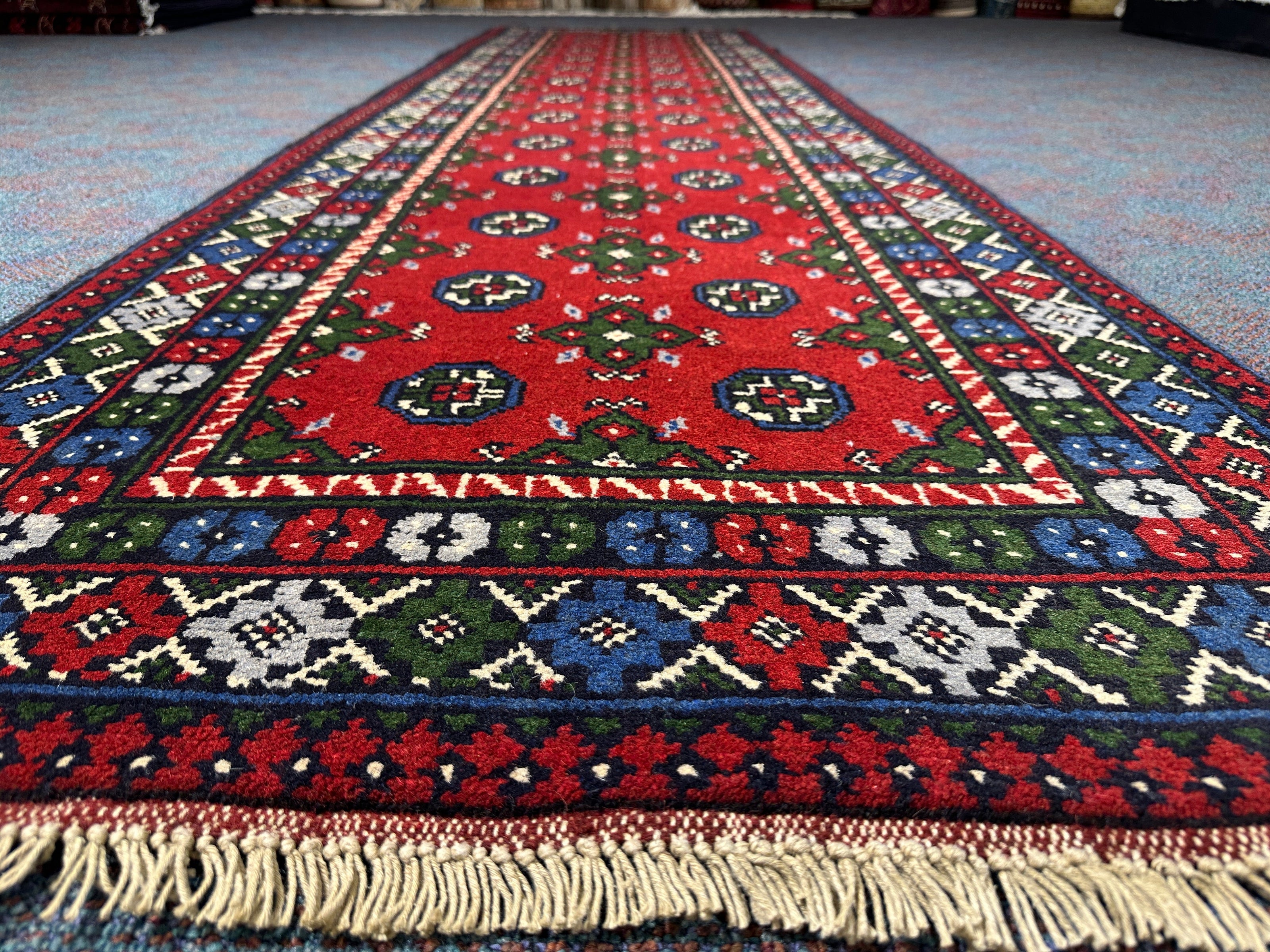 Turkoman Runner - 296 cm x 80 cm