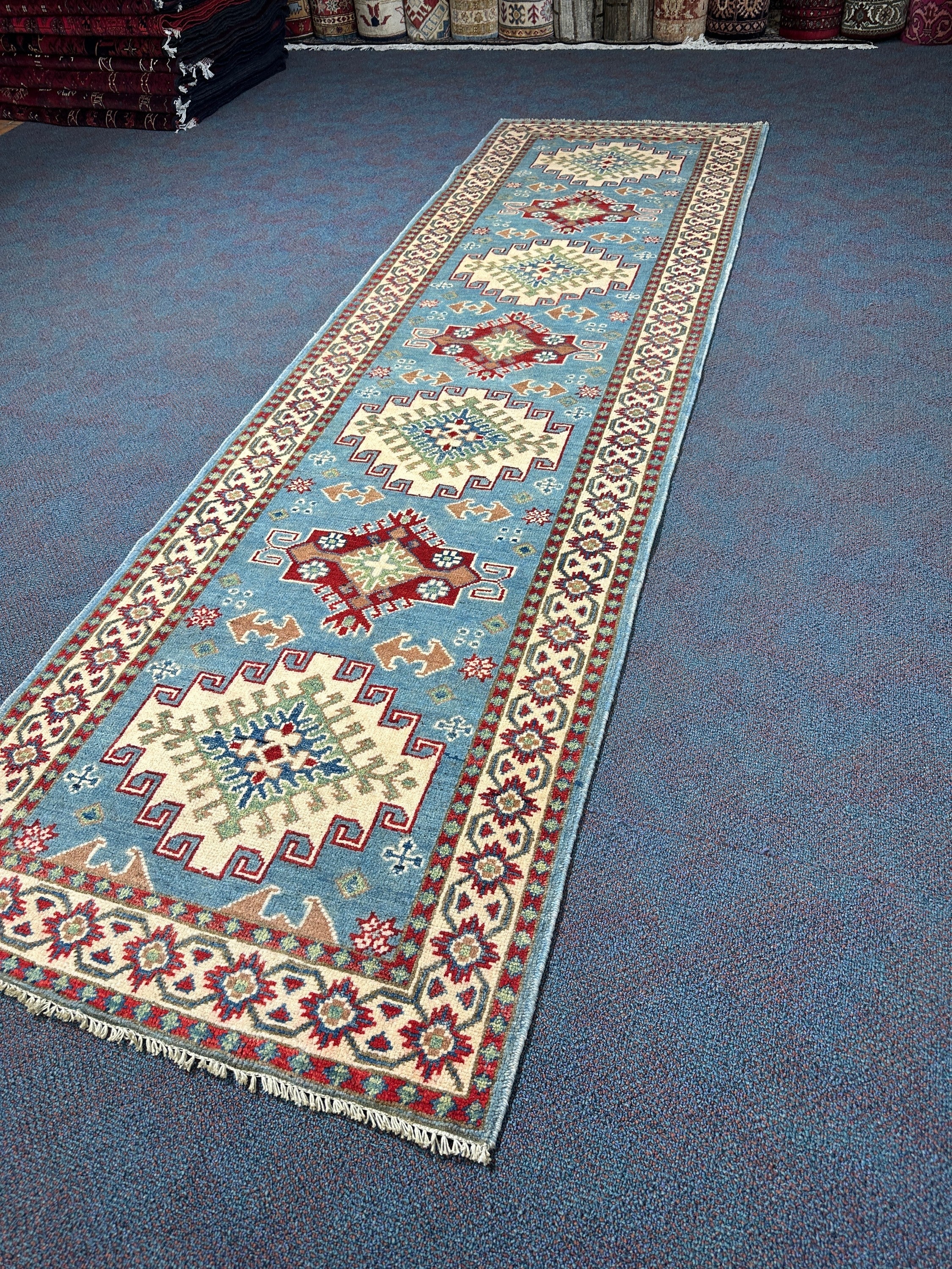 Kazak Runner - 291 cm x 83 cm