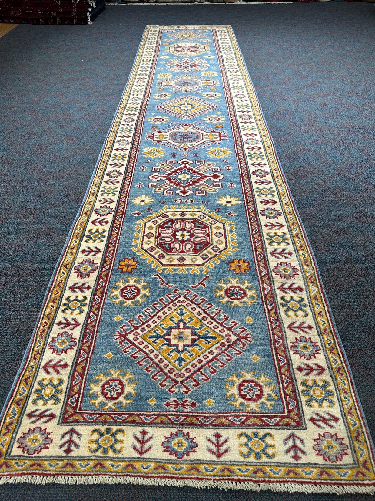 Kazak Runner - 382 cm x 81 cm